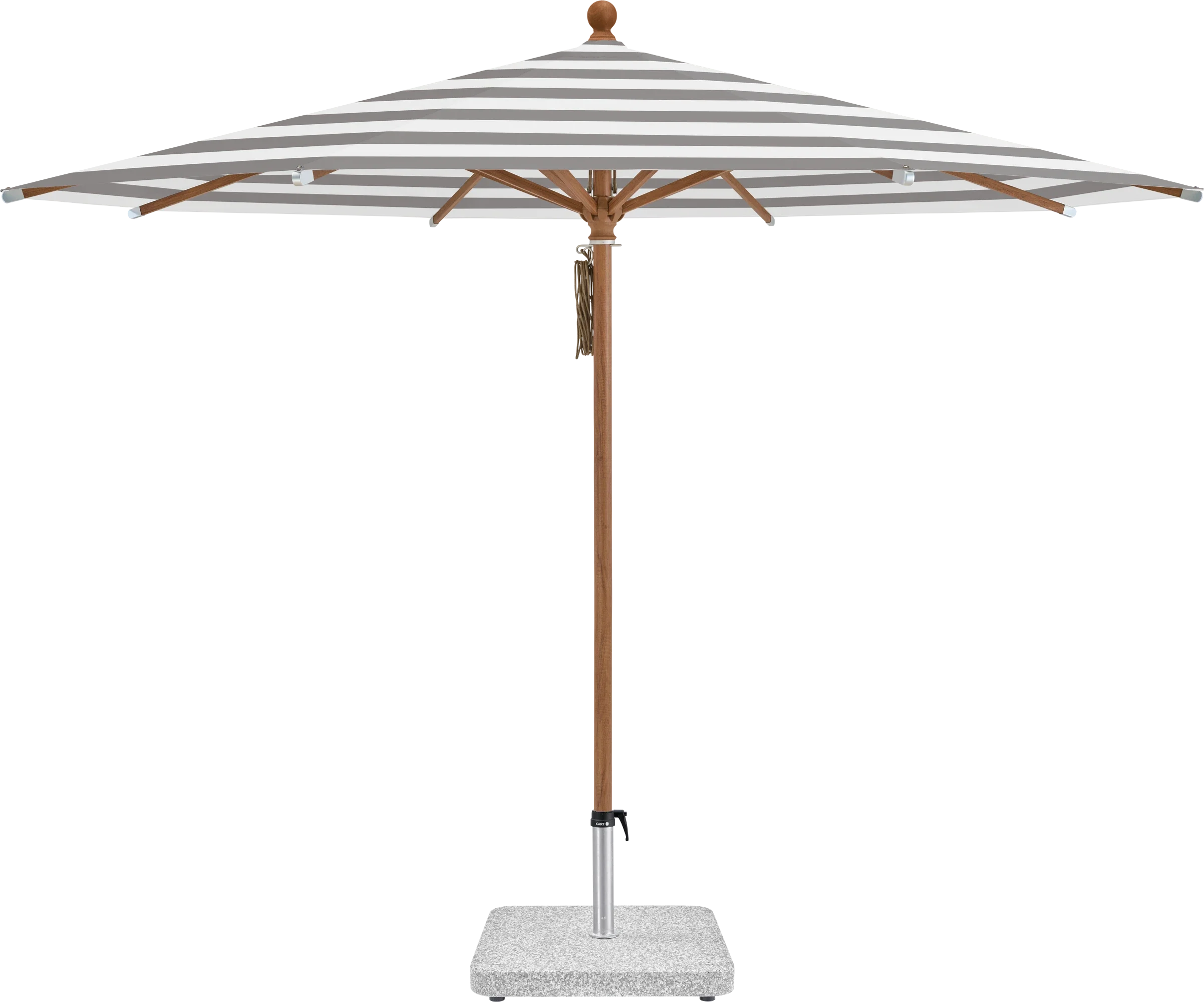 Sonnenschirm Piazza | Glatz – ⌀250cm SQ5: 570 Steel Stripe
