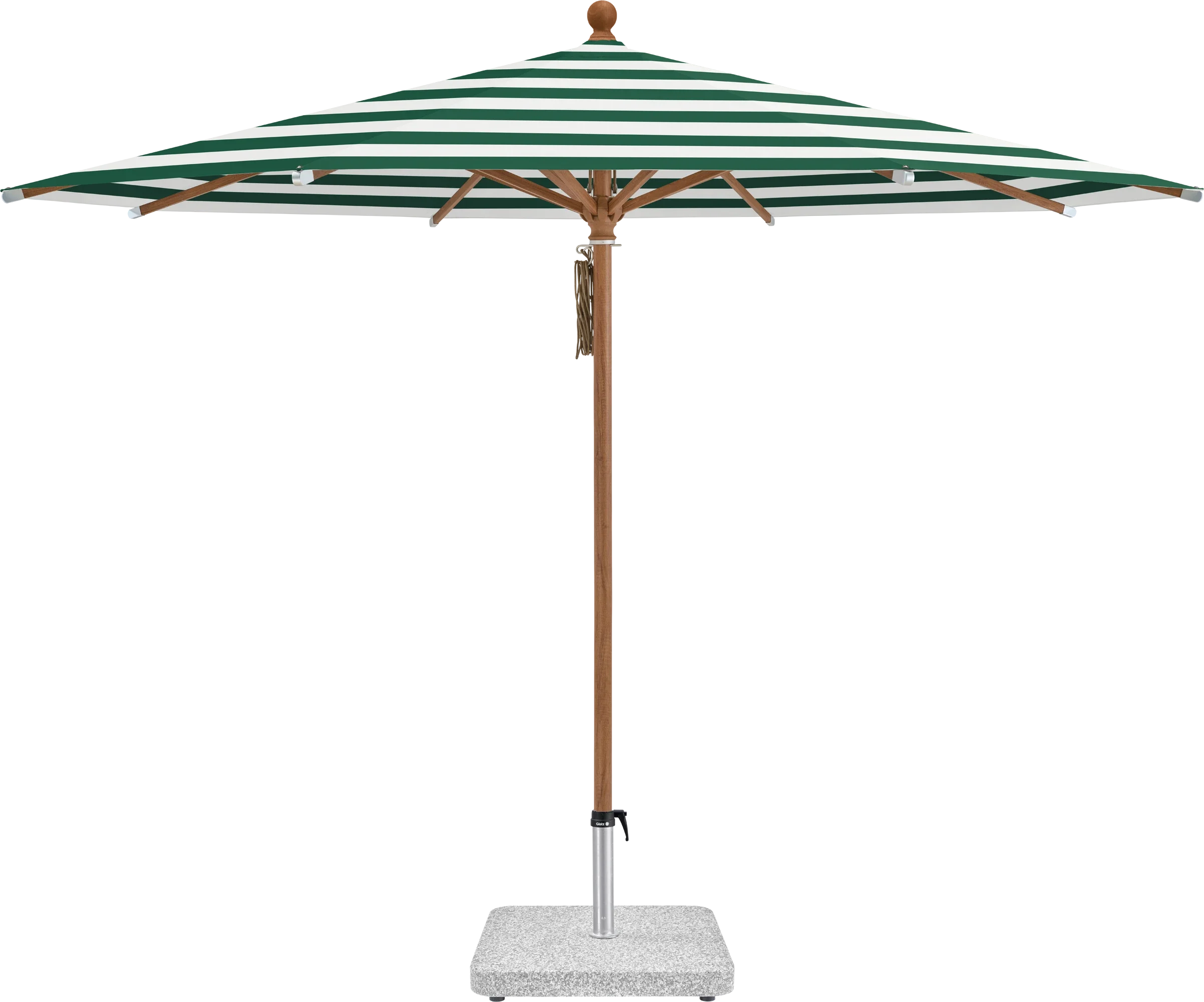 Sonnenschirm Piazza | Glatz – ⌀250cm SQ5: 589 Green Stripe