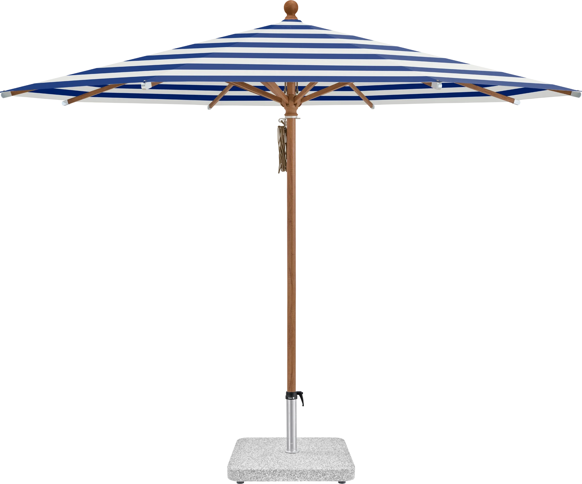 Sonnenschirm Piazza | Glatz – ⌀250cm SQ5: 602 Blue Stripe