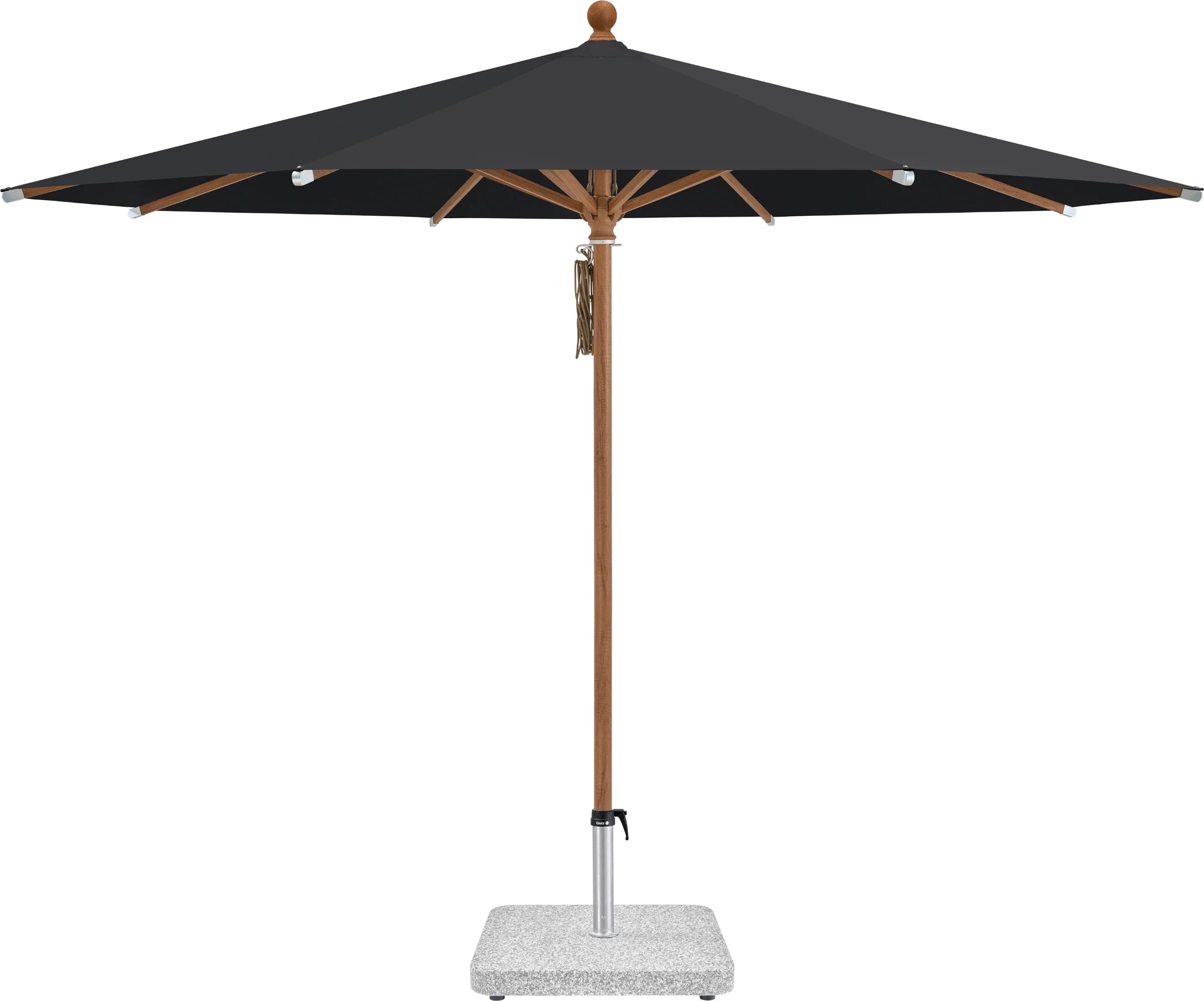 Sonnenschirm Piazza | Glatz – ⌀250cm SQ5: 615 Black