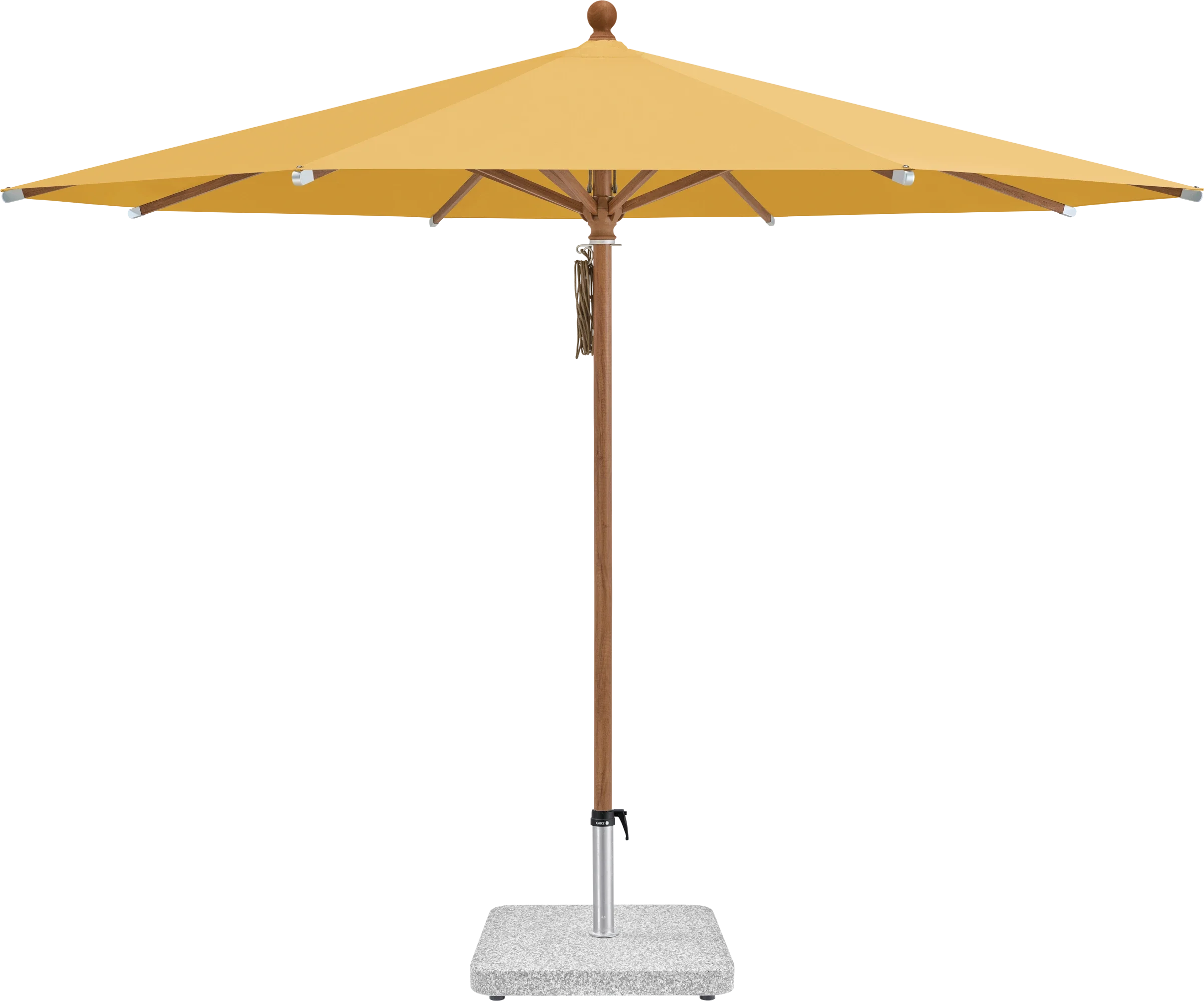 Sonnenschirm Piazza | Glatz – ⌀250cm SQ5: 617 Safran