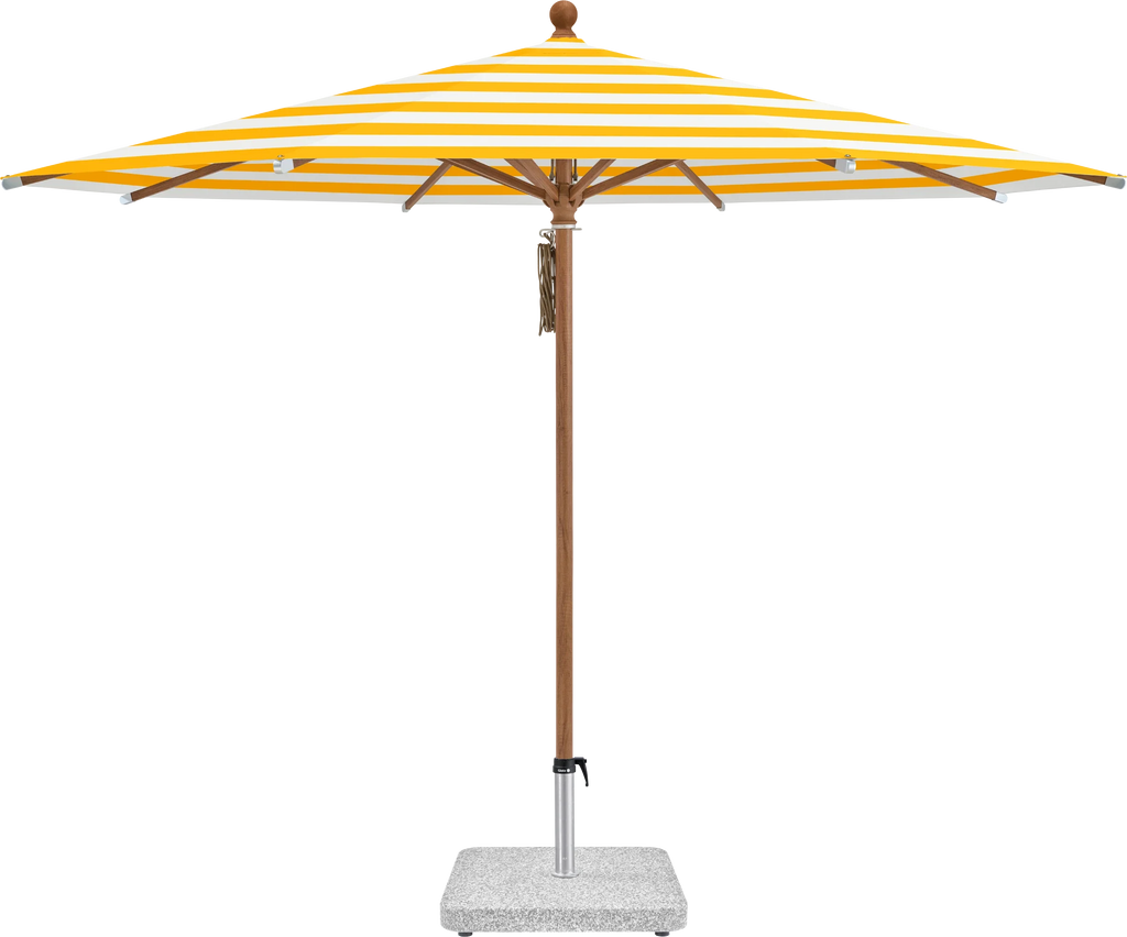 Sonnenschirm Piazza | Glatz – ⌀250cm SQ5: 624 Yellow Stripe