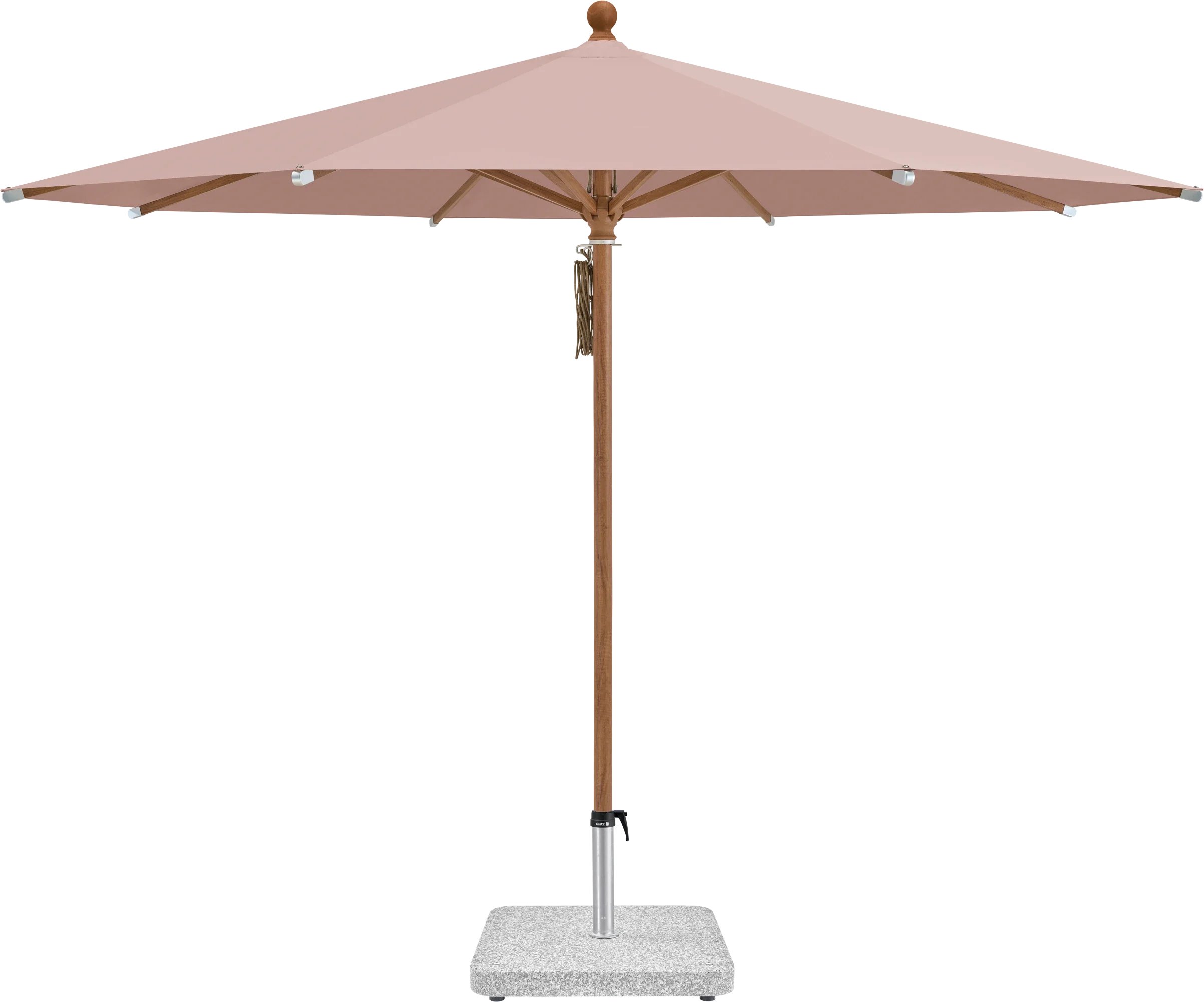 Sonnenschirm Piazza | Glatz – ⌀250cm SQ5: 639 Blush