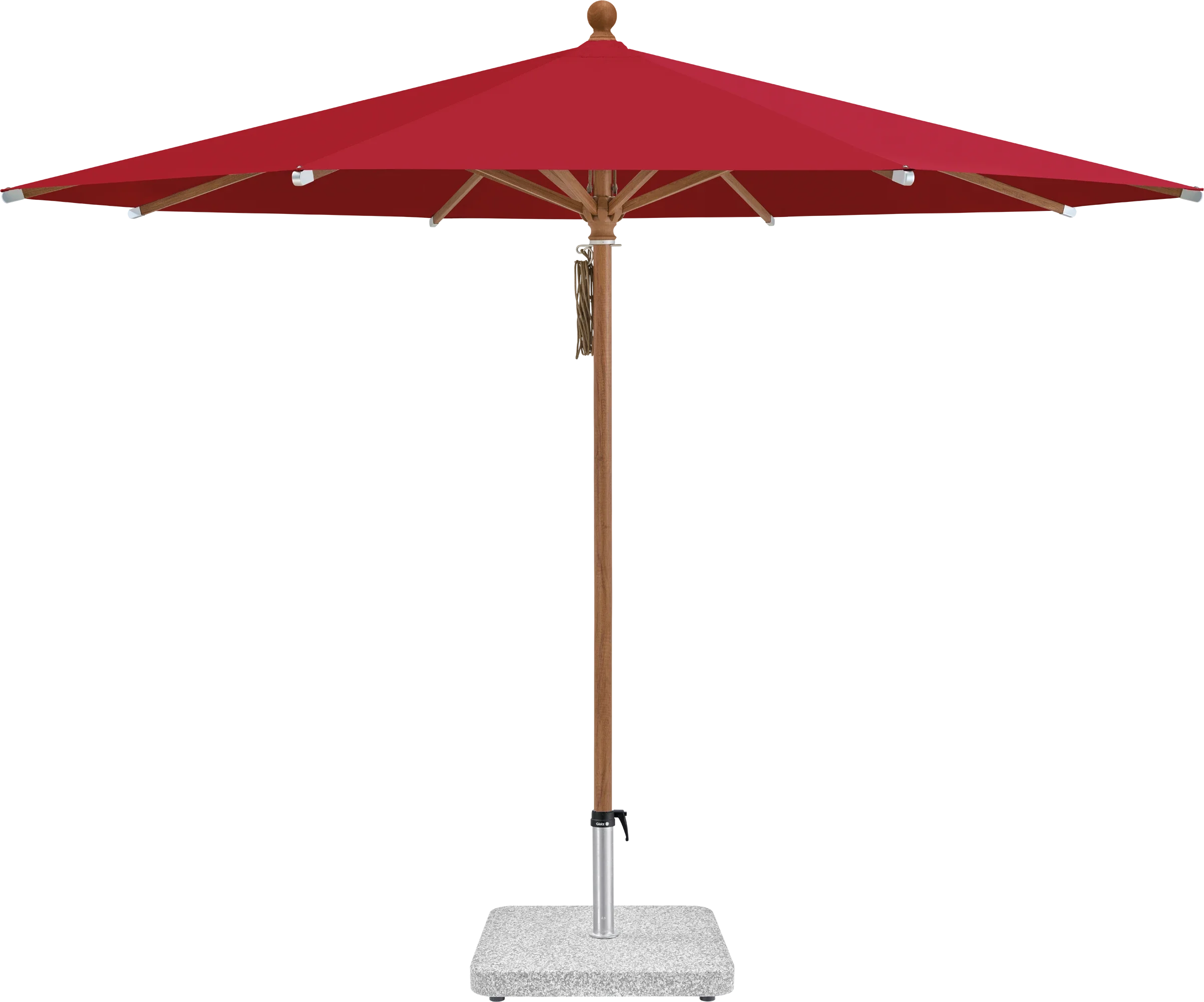Sonnenschirm Piazza | Glatz – ⌀250cm SQ5: 646 Rubino