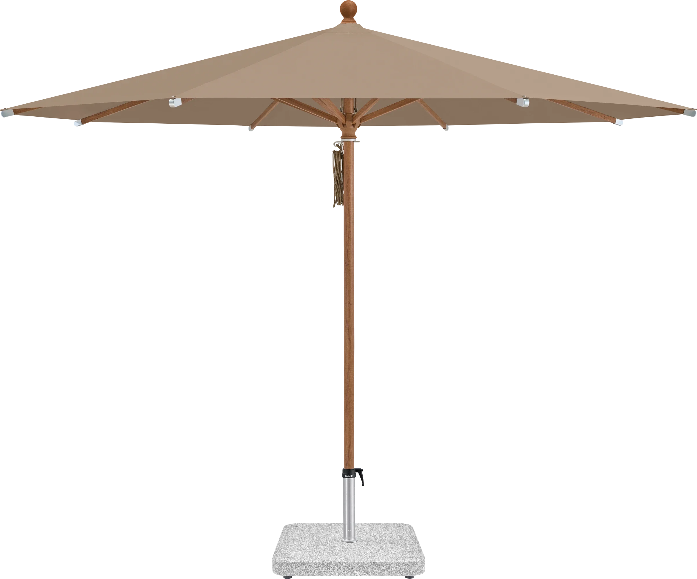 Sonnenschirm Piazza | Glatz – ⌀250cm SQ5: 650 Camel