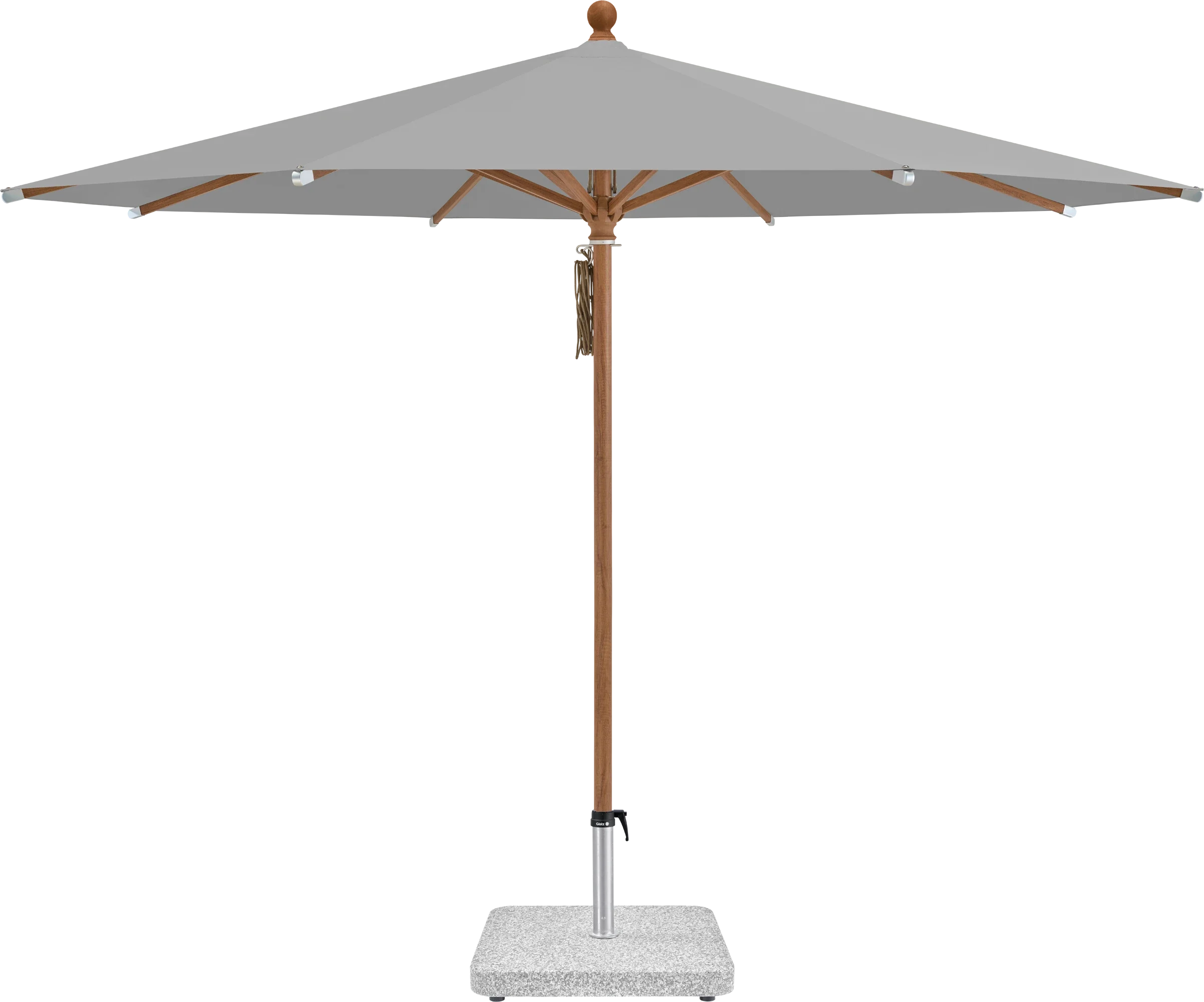 Sonnenschirm Piazza | Glatz – ⌀250cm SQ5: 652 Silver