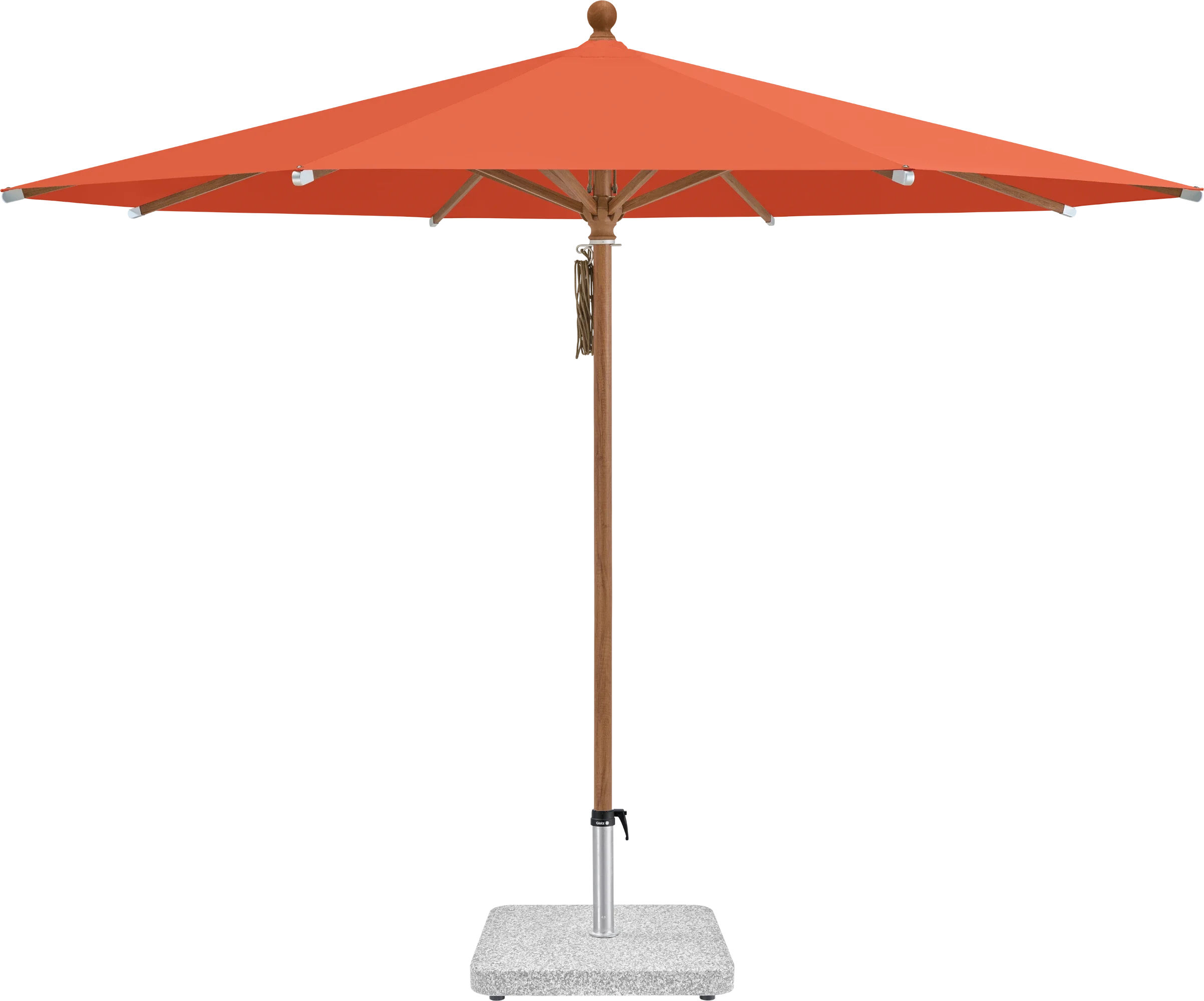 Sonnenschirm Piazza | Glatz – ⌀250cm SQ5: 660 Papaya