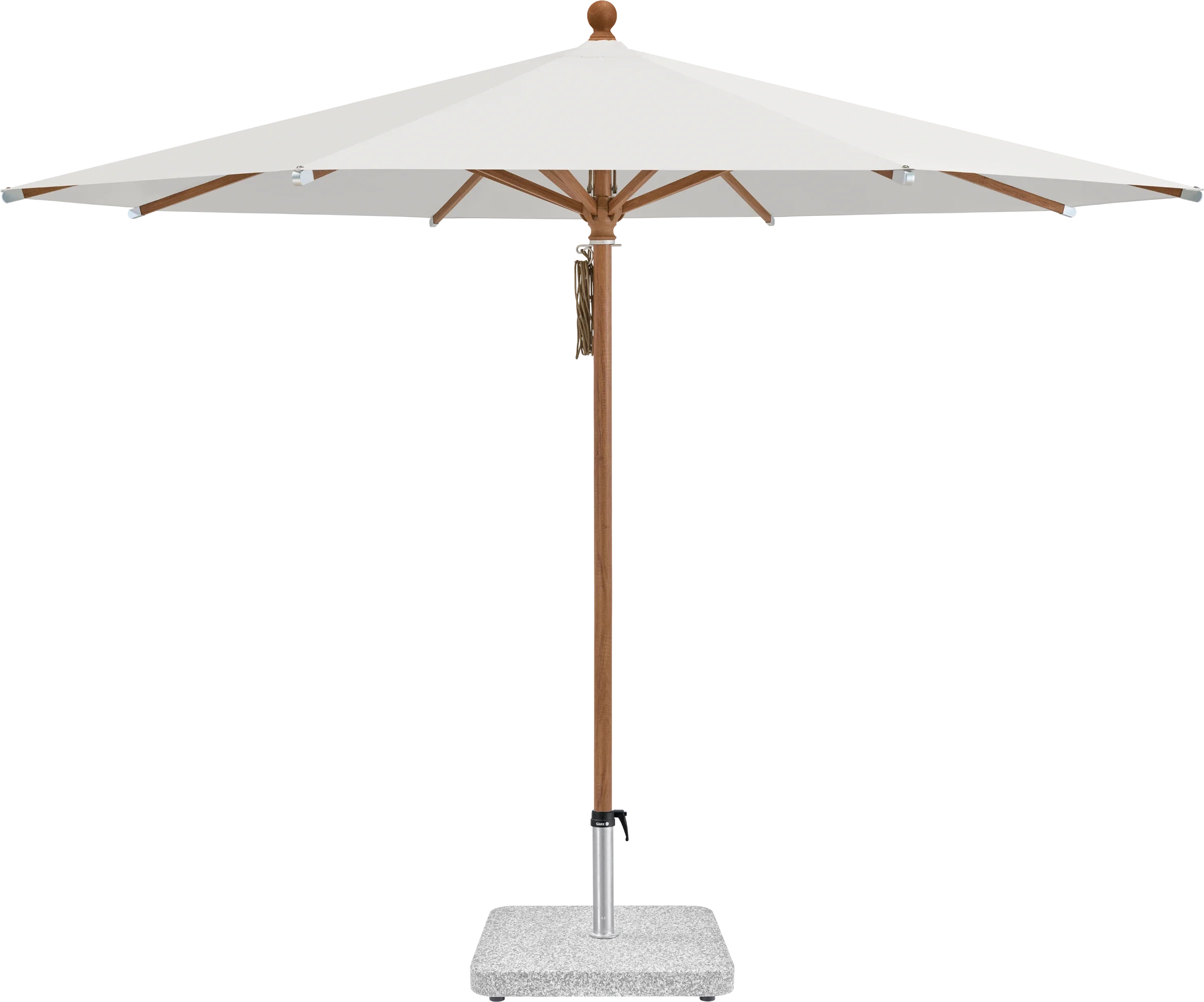 Sonnenschirm Piazza | Glatz – ⌀250cm SQ5: 665 Chrome