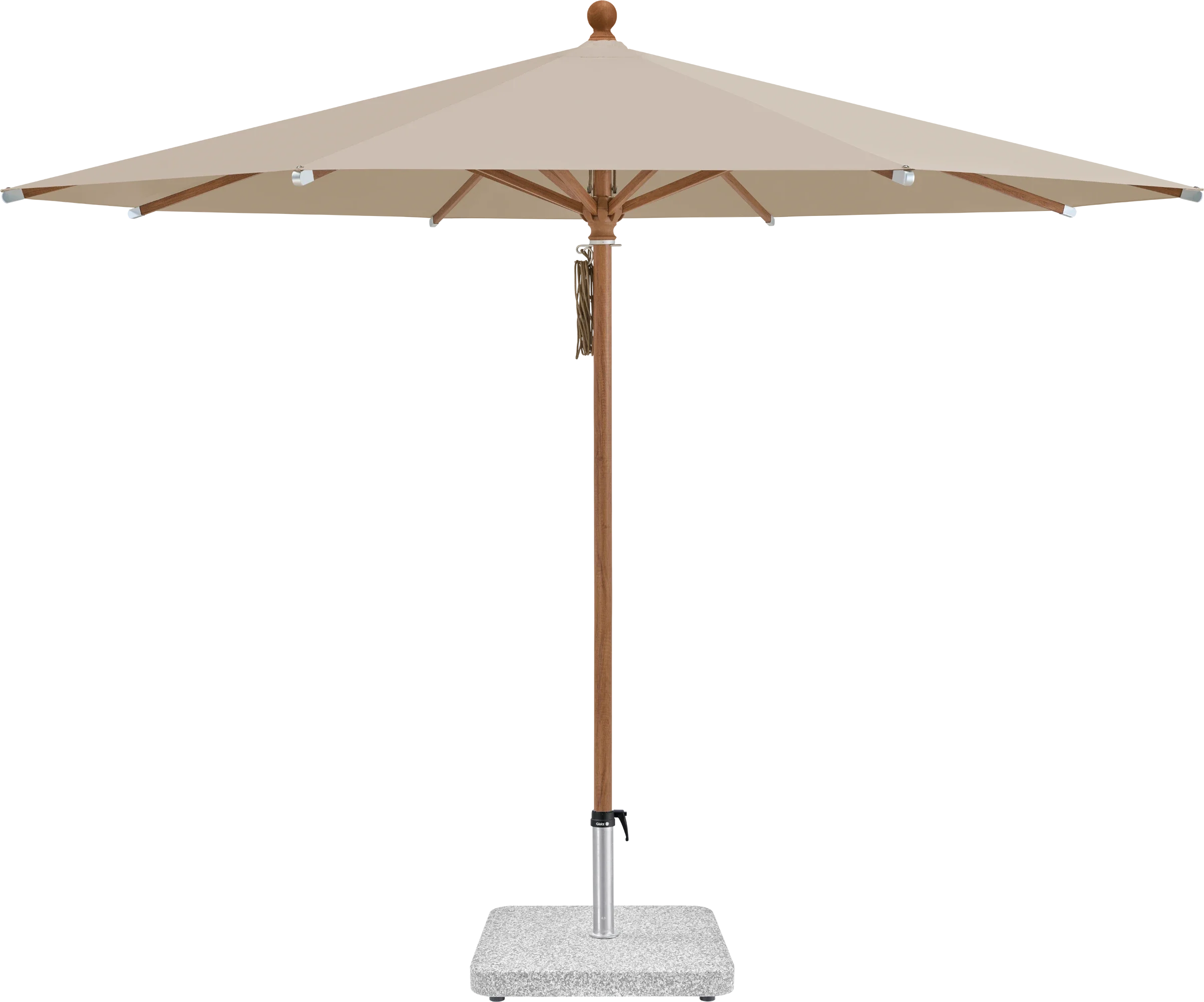 Sonnenschirm Piazza | Glatz – ⌀250cm SQ5: 803 Linen