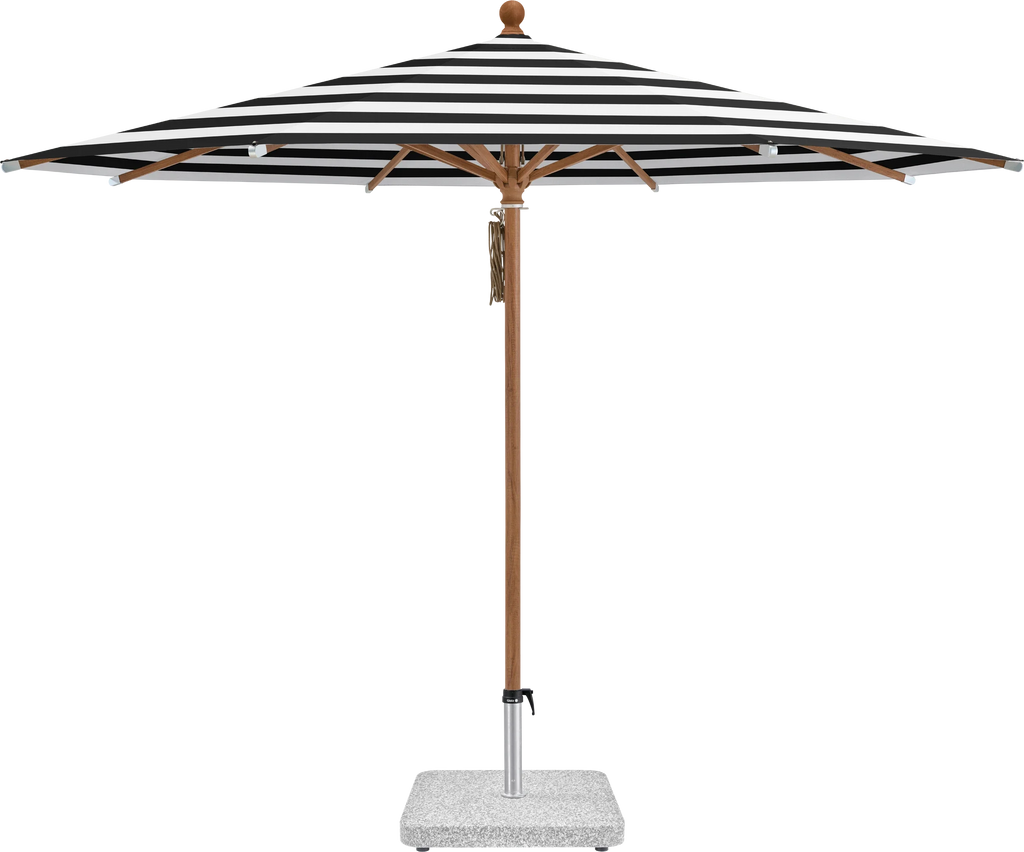 Sonnenschirm Piazza | Glatz – ⌀250cm SQ5: 810 Black Stripe