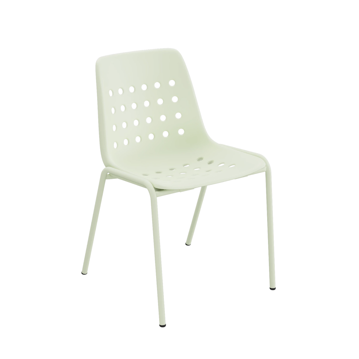 Schaffner Bermuda Schalenstuhl ohne Armlehne beschichtet Pastellgrün