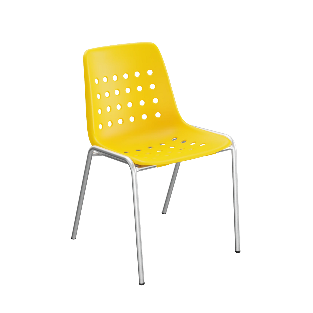 Schaffner Bermuda Schalenstuhl ohne Armlehne feuerverzinkt Gelb