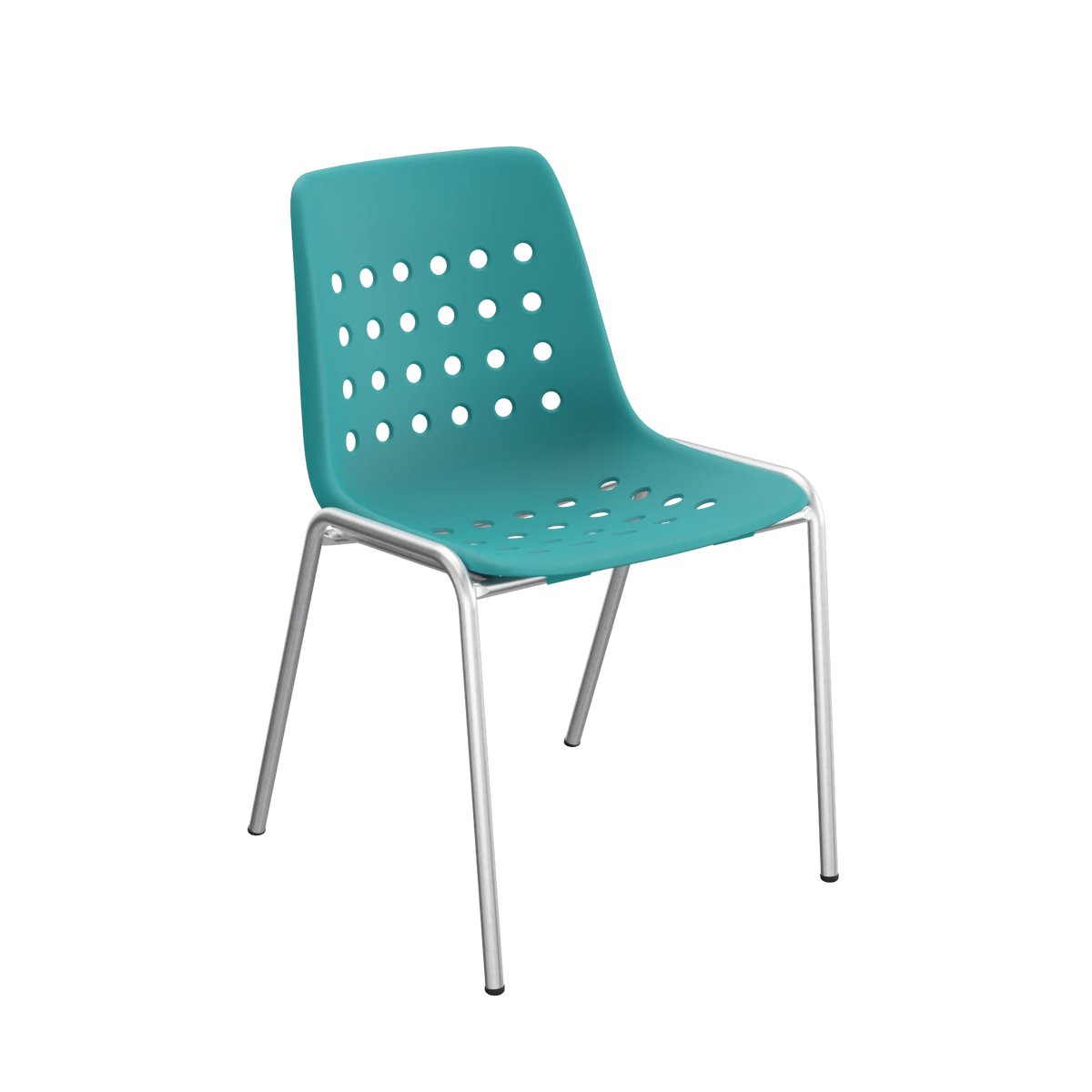 Schaffner Bermuda Schalenstuhl ohne Armlehne feuerverzinkt Kaliblau
