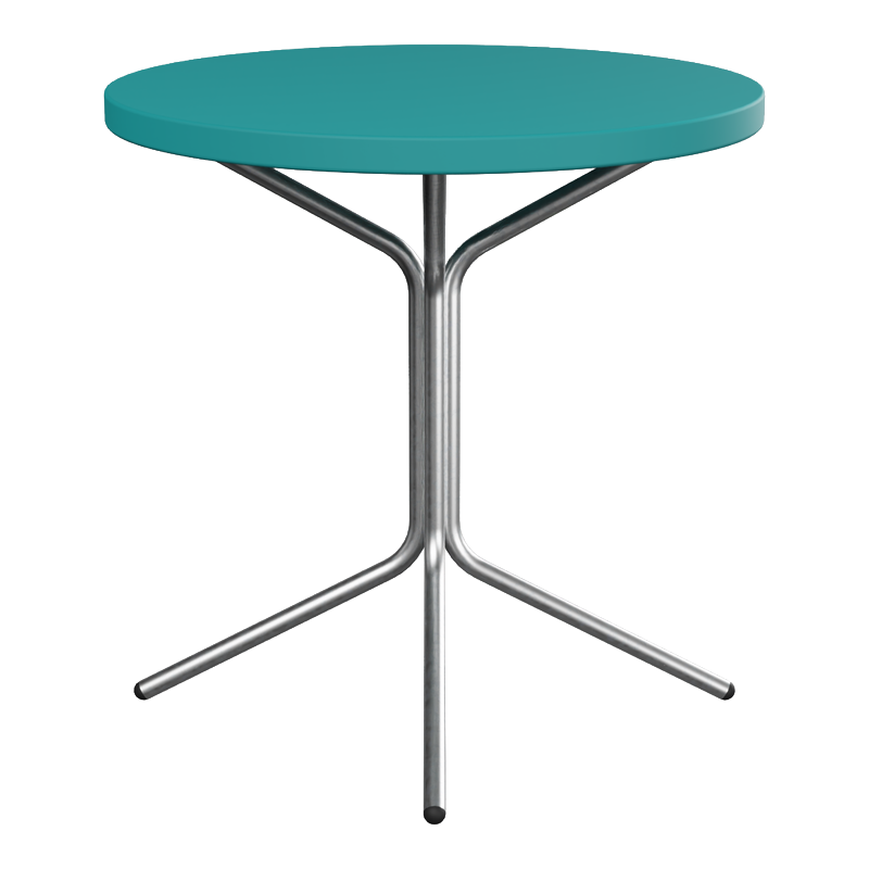 Schaffner PIX Metall-Beistelltisch (H 54) – beschichtet Ahornrot