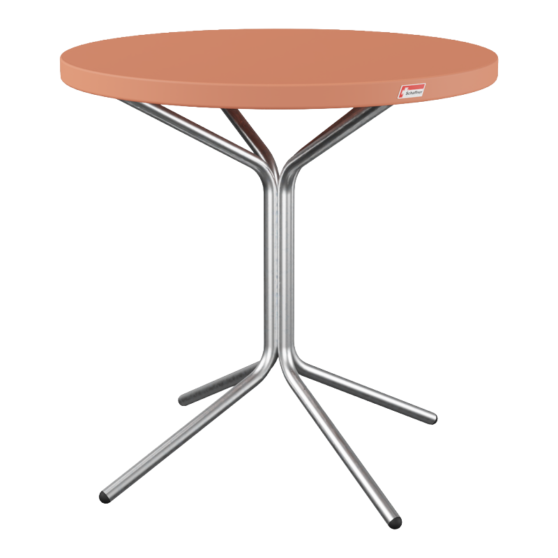 Schaffner PIX Metall-Beistelltisch (H 54) – beschichtet Orange