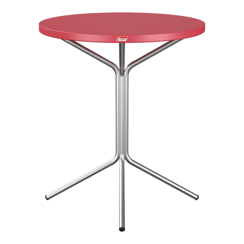 Schaffner PIX Metalltisch (H 72) – 70x70 feuerverzinkt (Fuss) Orange