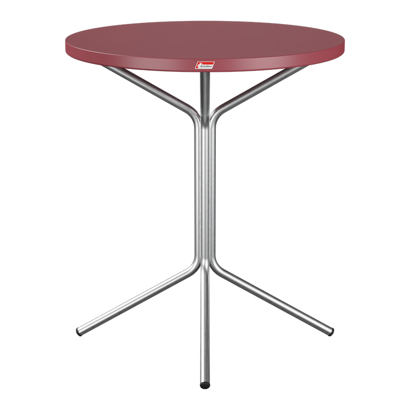 Schaffner PIX Metalltisch (H 72) – 70x70 feuerverzinkt (Fuss) Pastellsand