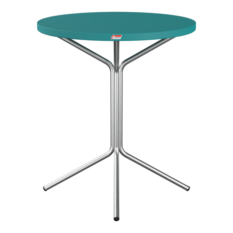 Schaffner PIX Metalltisch (H 72) – 70x70 feuerverzinkt (Fuss) Champagner