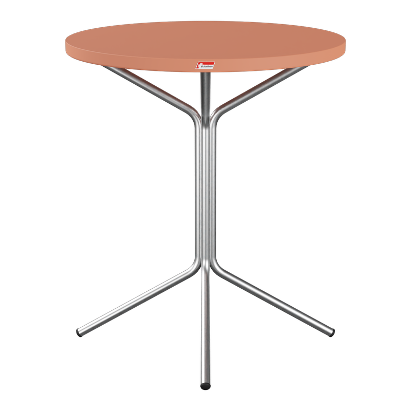 Schaffner PIX Metalltisch (H 72) – 70x70 feuerverzinkt (Fuss) Gelb