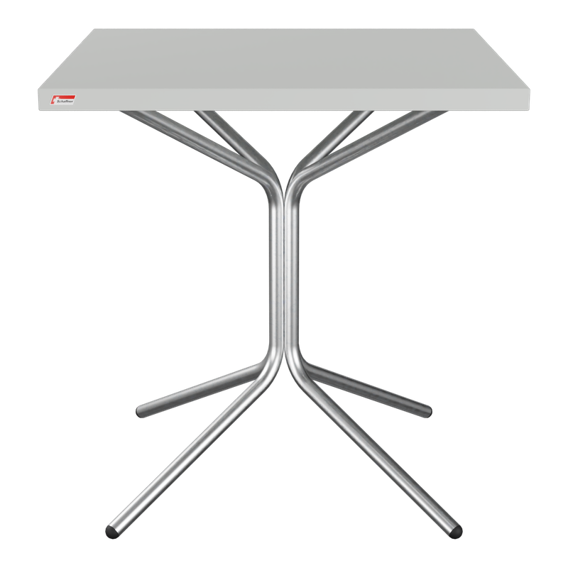 Schaffner PIX Metalltisch (H 72) – 70x70 beschichtet Graphit