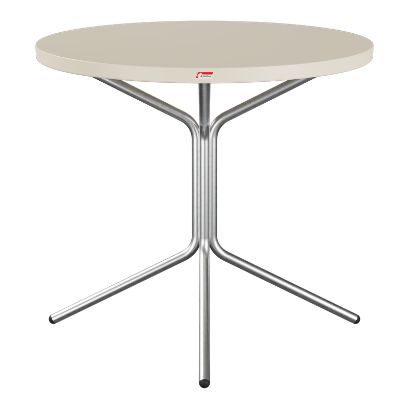 Schaffner PIX Metalltisch (H 72) – ø60 beschichtet Bordeaux