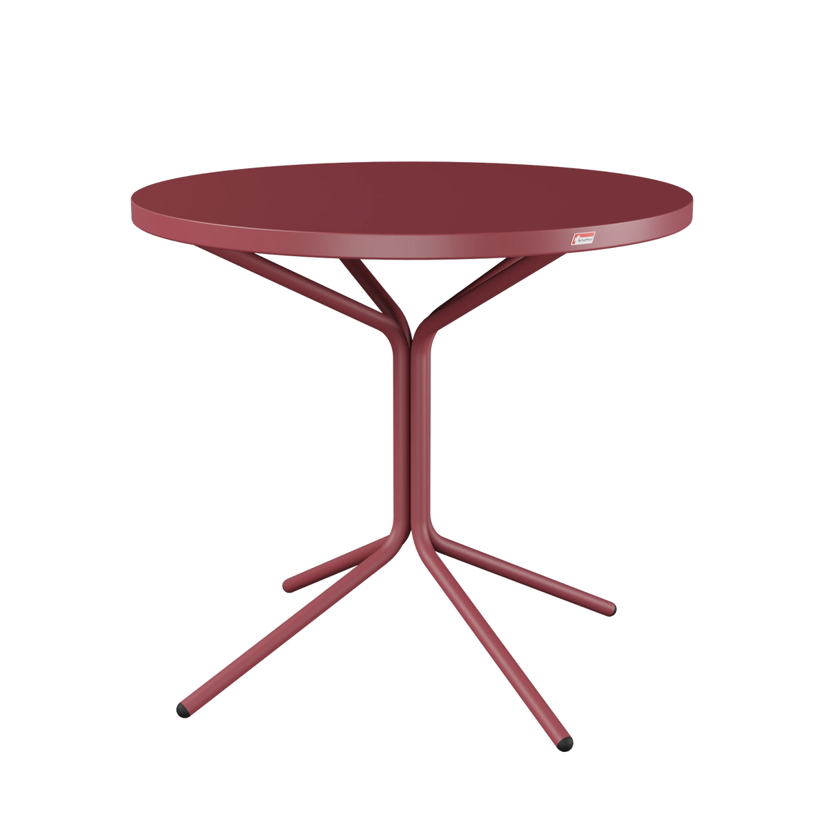 Schaffner PIX Metalltisch (H 72) ø80 beschichtet Bordeaux