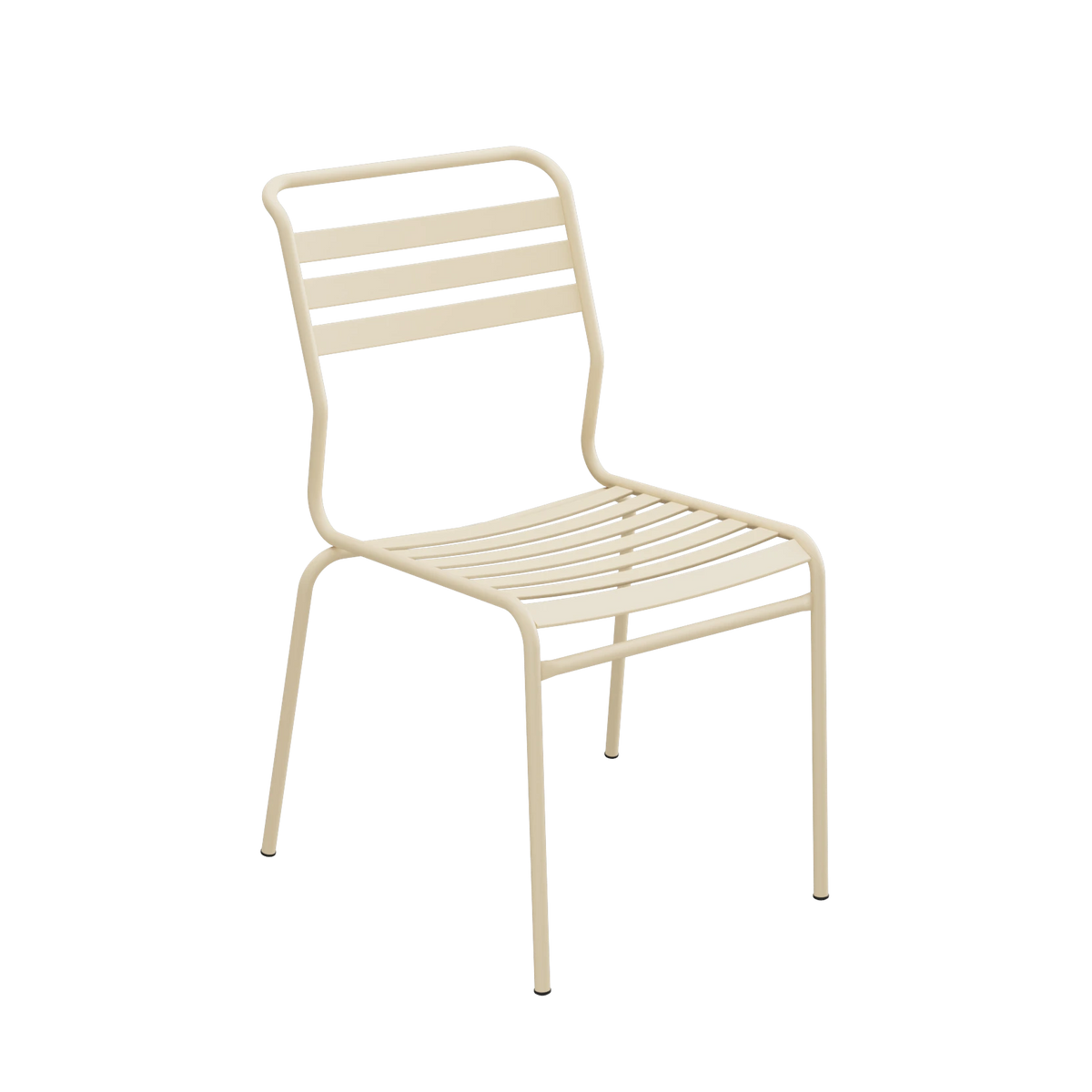 Schaffner Säntis Lättli-Stuhl ohne Armlehne beschichtet Pastellbraun