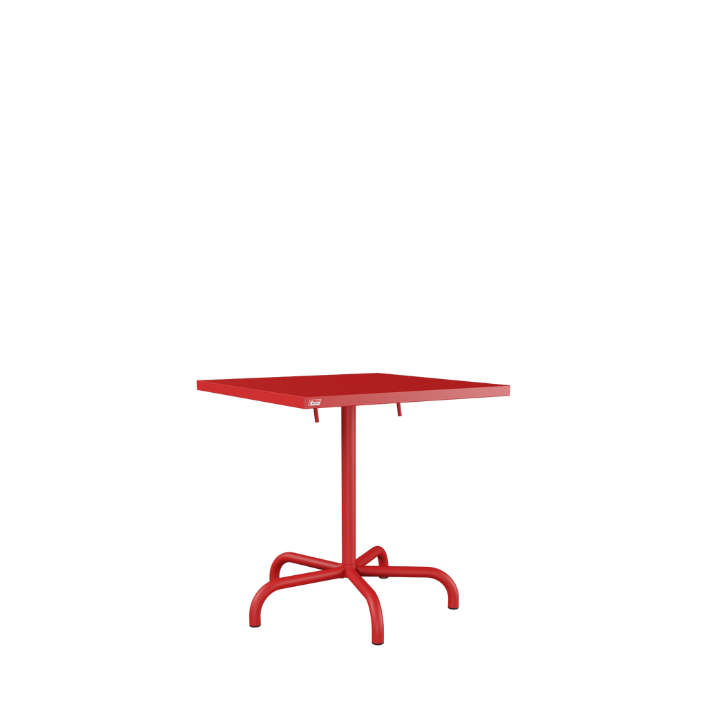 Schaffner Säntis Metalltisch 70x70 beschichtet Rot