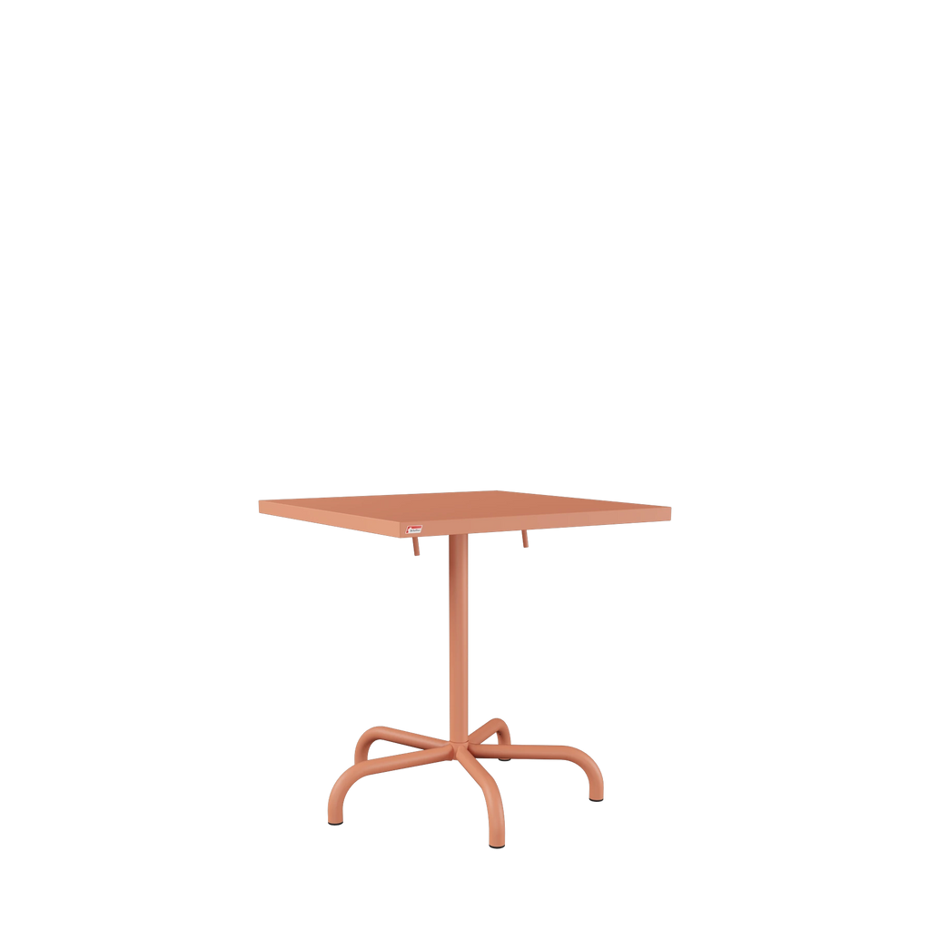 Schaffner Säntis Metalltisch 70x70 beschichtet Terracotta