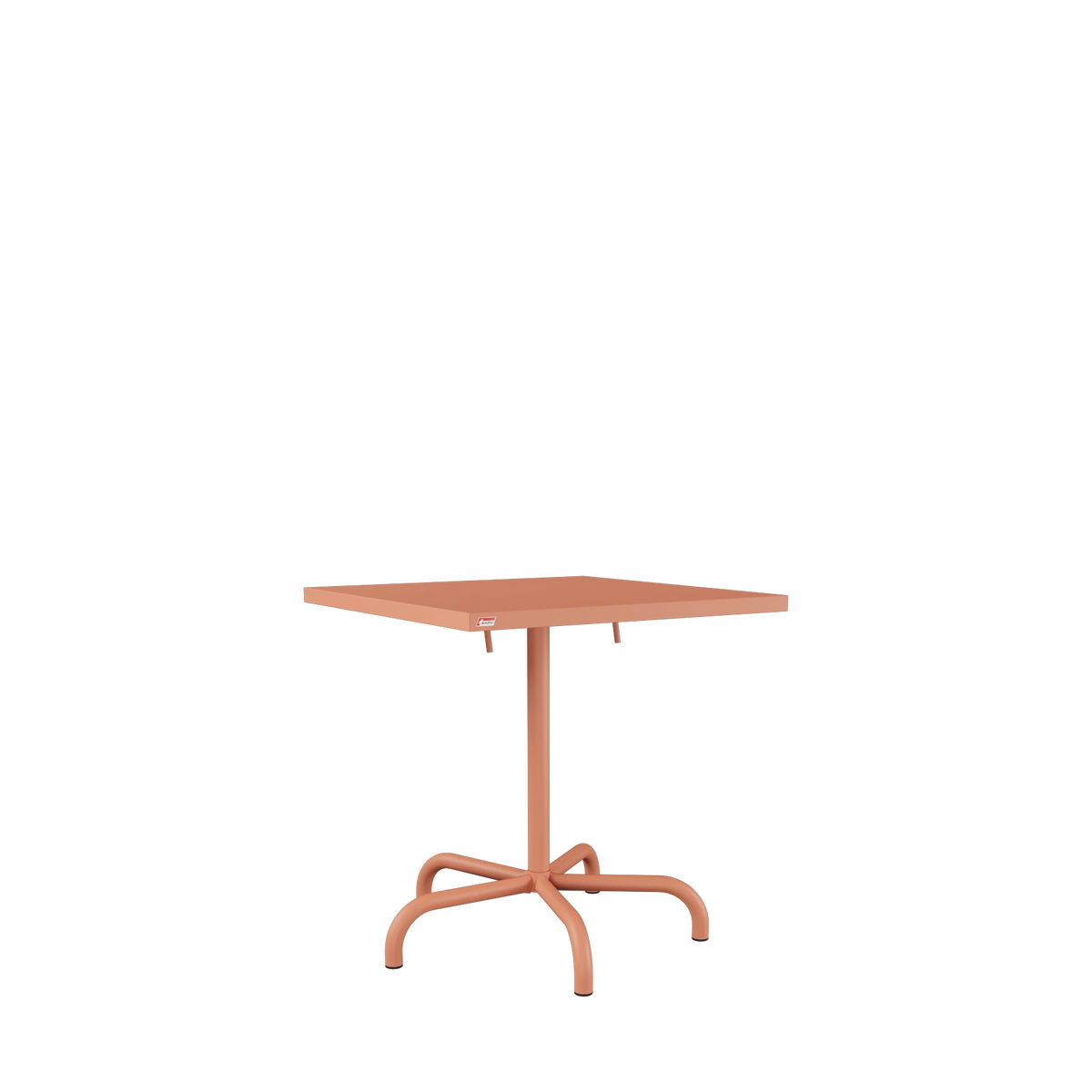 Schaffner Säntis Metalltisch 70x70 beschichtet Terracotta