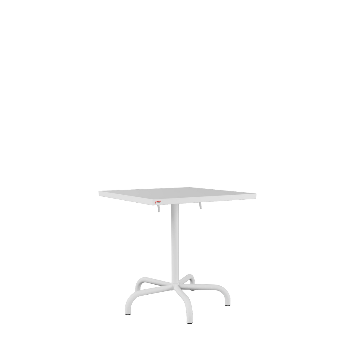 Schaffner Säntis Metalltisch 70x70 beschichtet Weiss