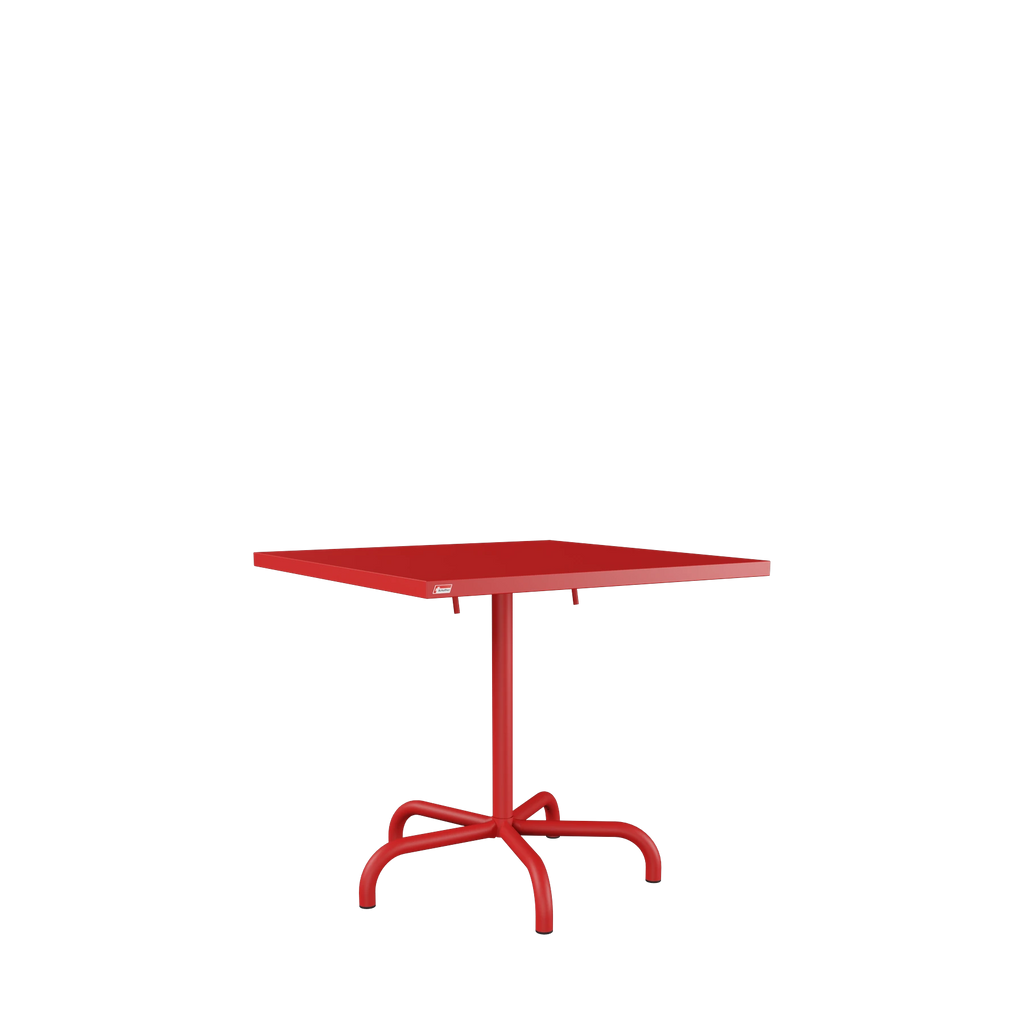 Schaffner Säntis Metalltisch 80x80 beschichtet Rot