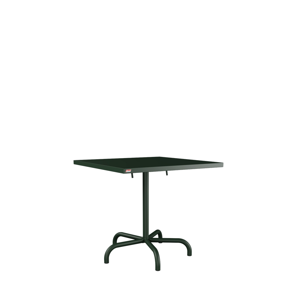 Schaffner Säntis Metalltisch 80x80 beschichtet Tannengrün