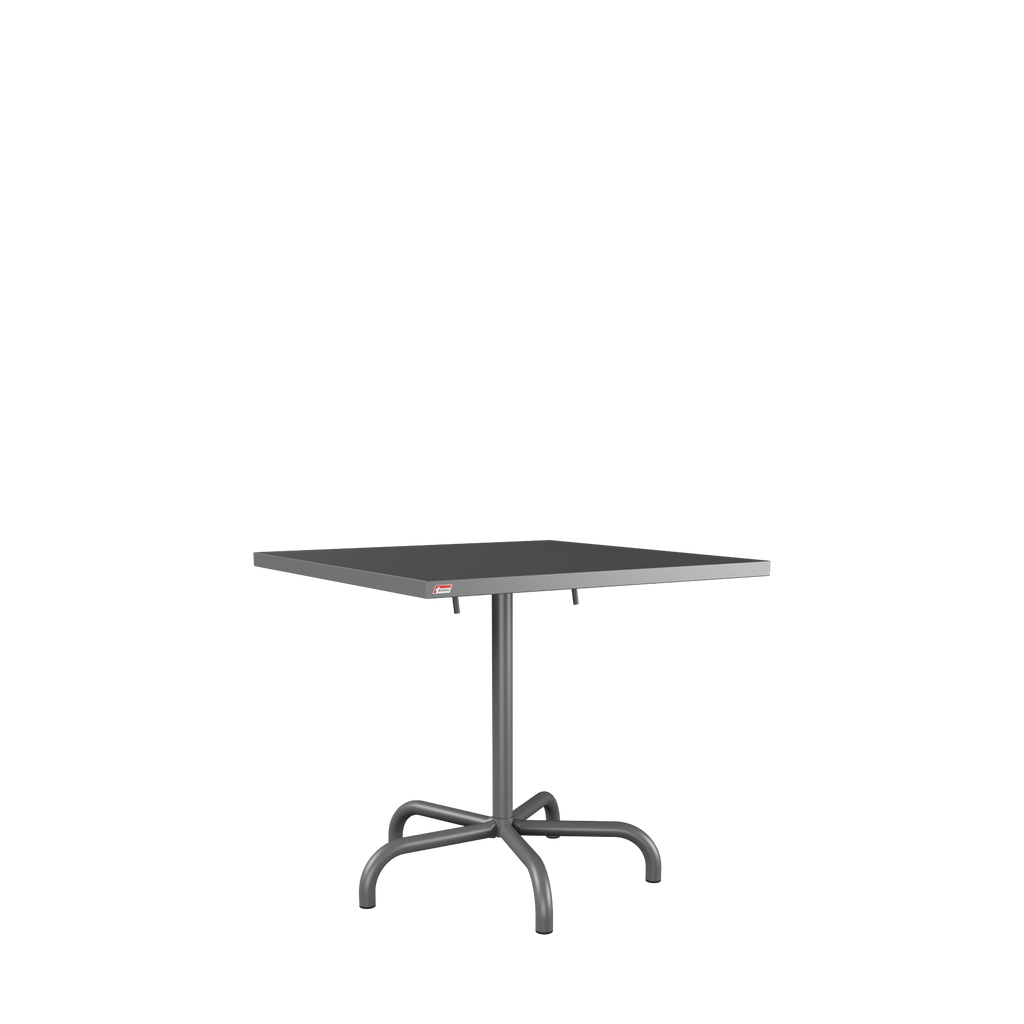 Schaffner Säntis Metalltisch 80x80 beschichtet Graphit