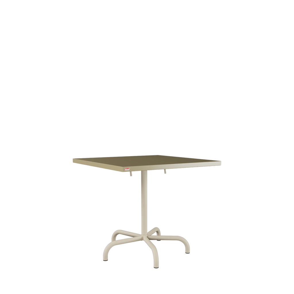 Schaffner Säntis Metalltisch 80x80 beschichtet Champagner