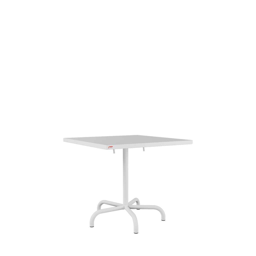 Schaffner Säntis Metalltisch 80x80 beschichtet Weiss