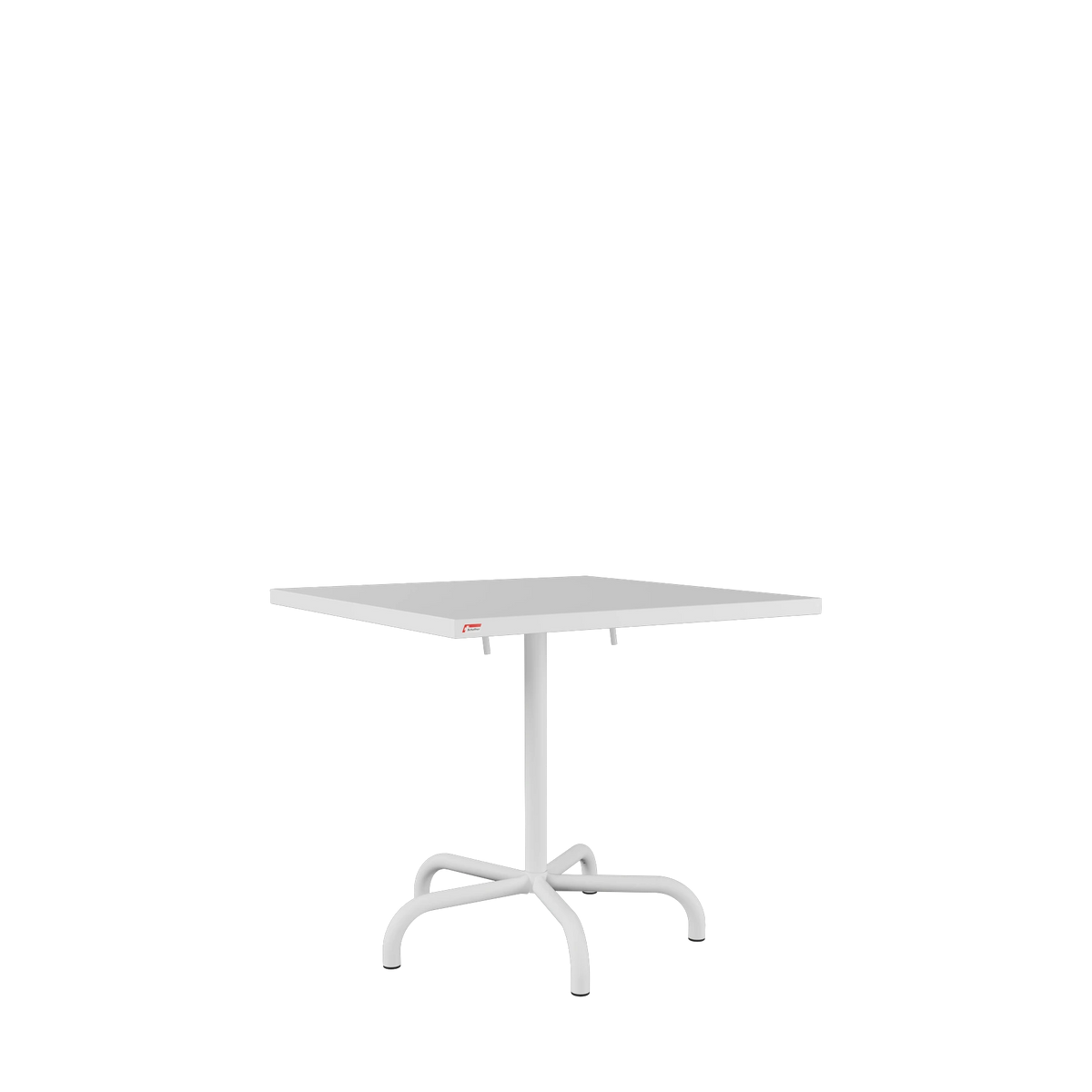 Schaffner Säntis Metalltisch 80x80 beschichtet Weiss