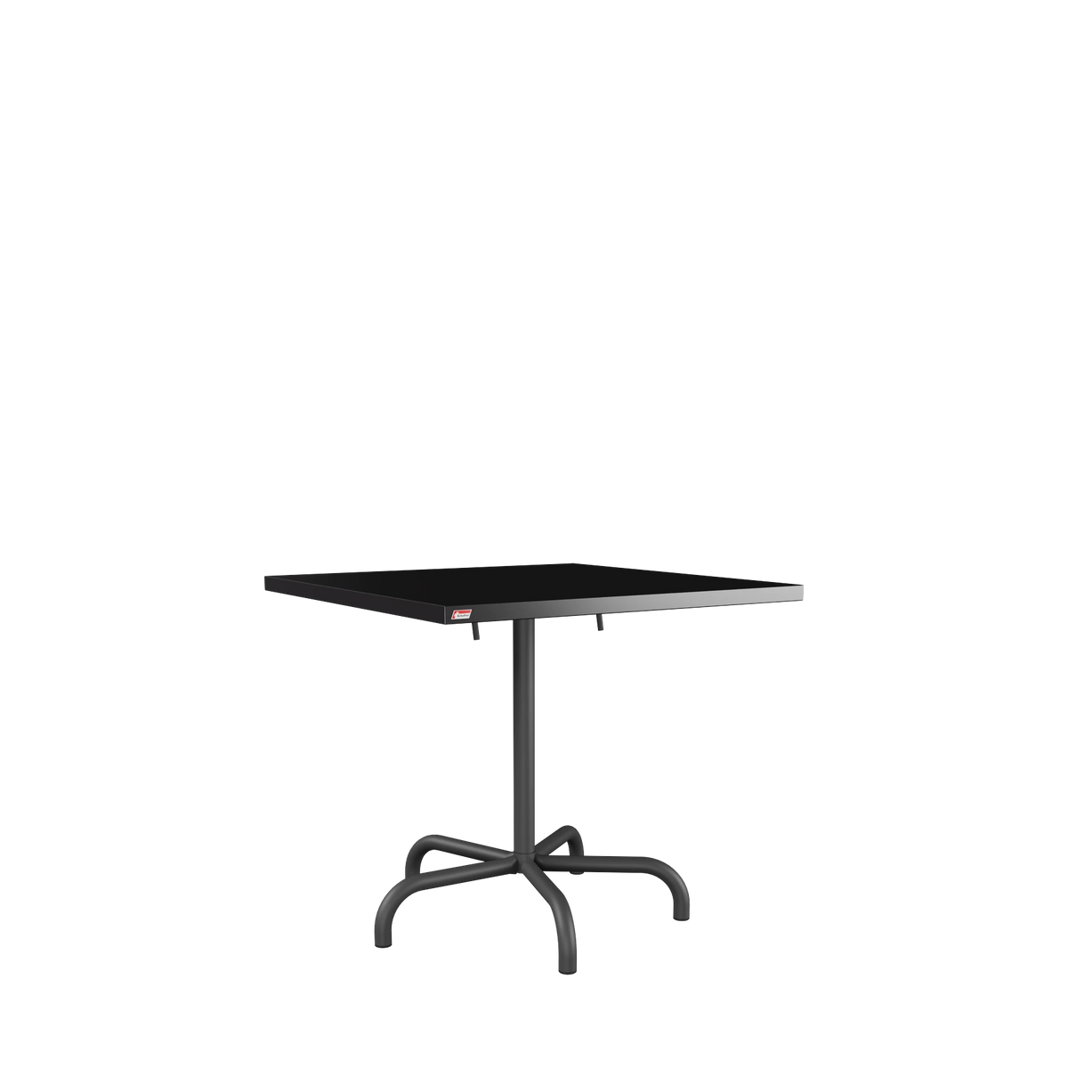Schaffner Säntis Metalltisch 80x80 beschichtet Schwarz