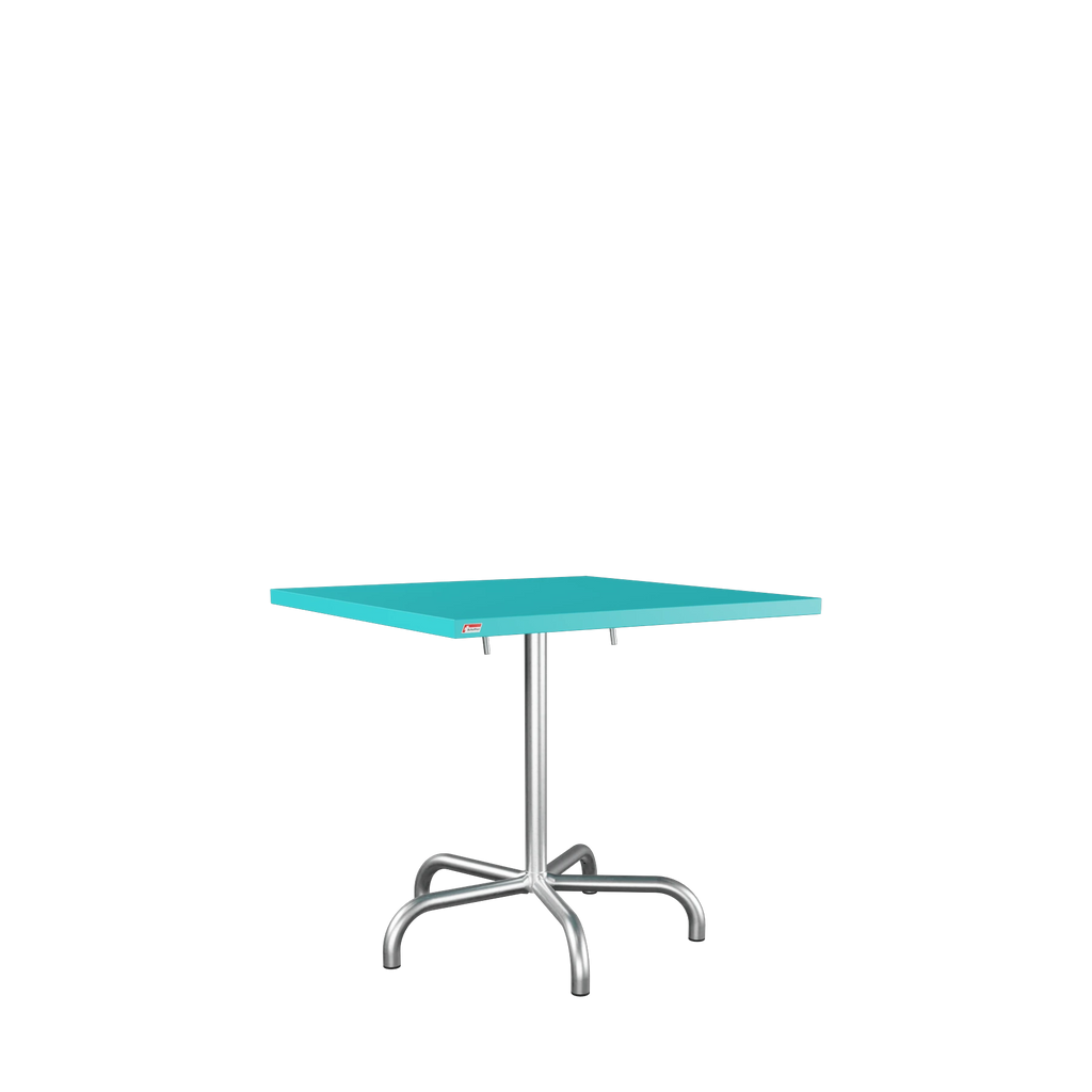 Schaffner Säntis Metalltisch 80x80 feuerverzinkt Türkis