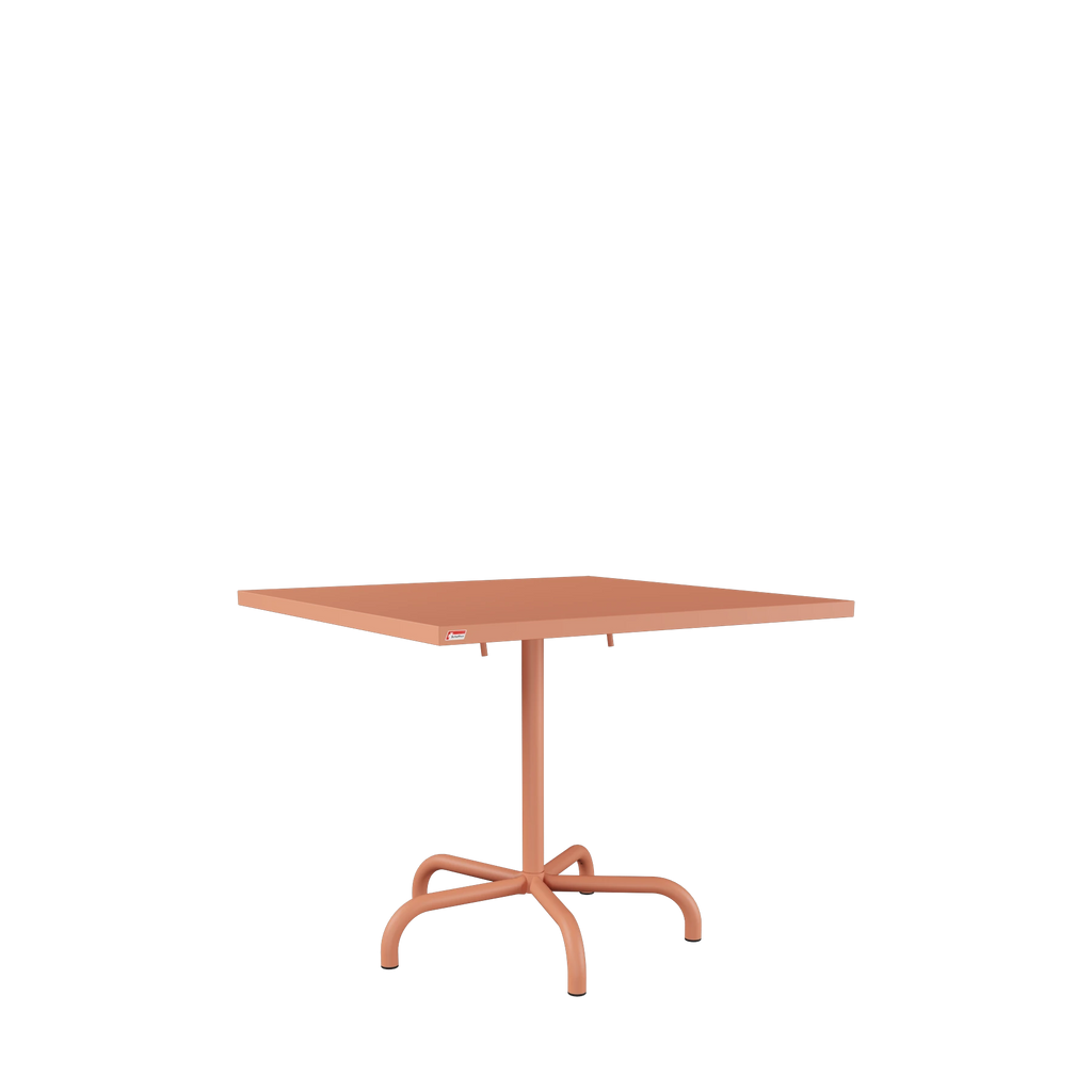 Schaffner Säntis Metalltisch 90x90 beschichtet Terracotta