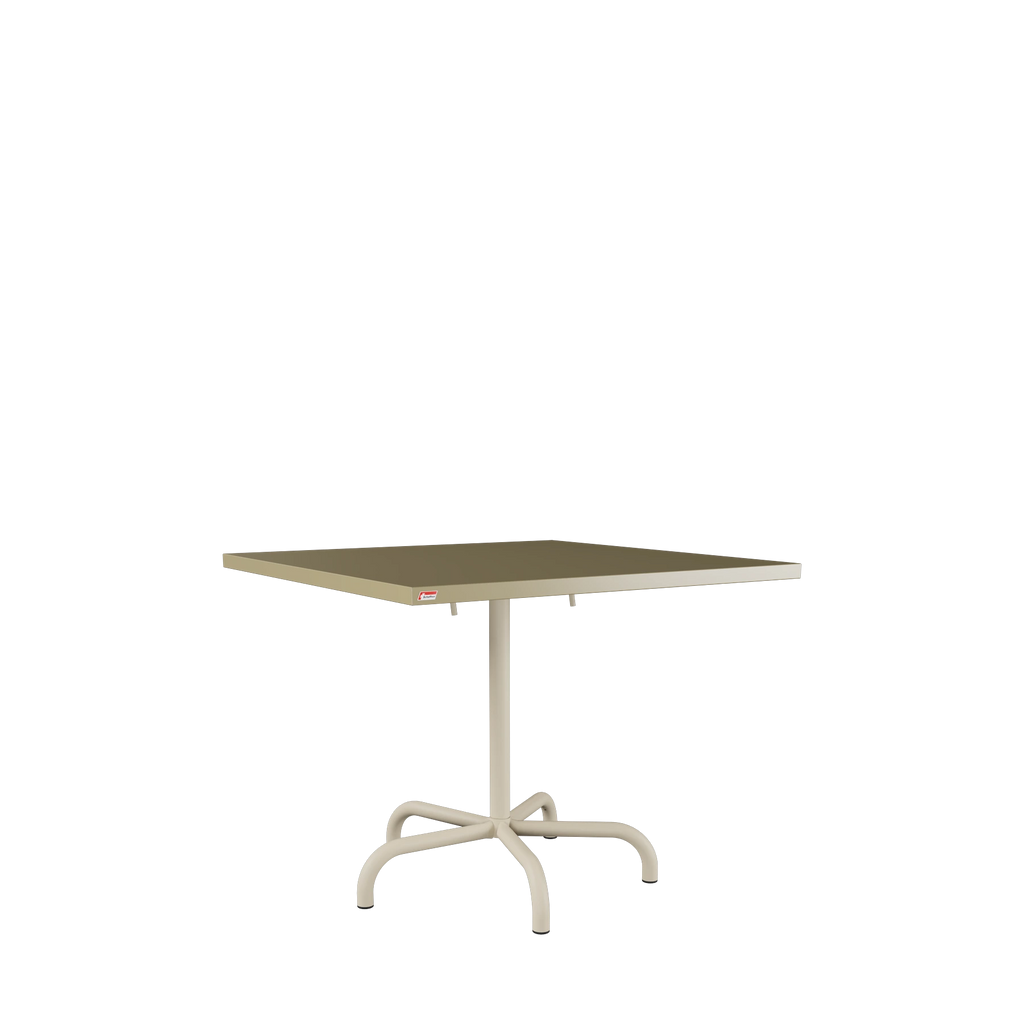 Schaffner Säntis Metalltisch 90x90 beschichtet Champagner
