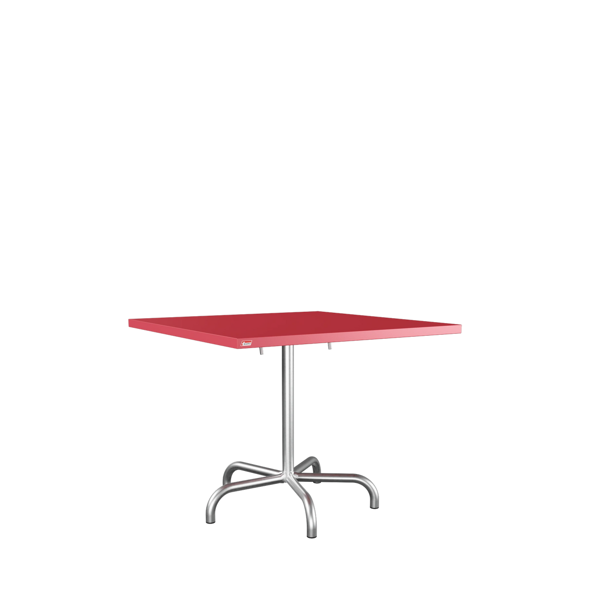 Schaffner Säntis Metalltisch 90x90 feuerverzinkt Ahornrot