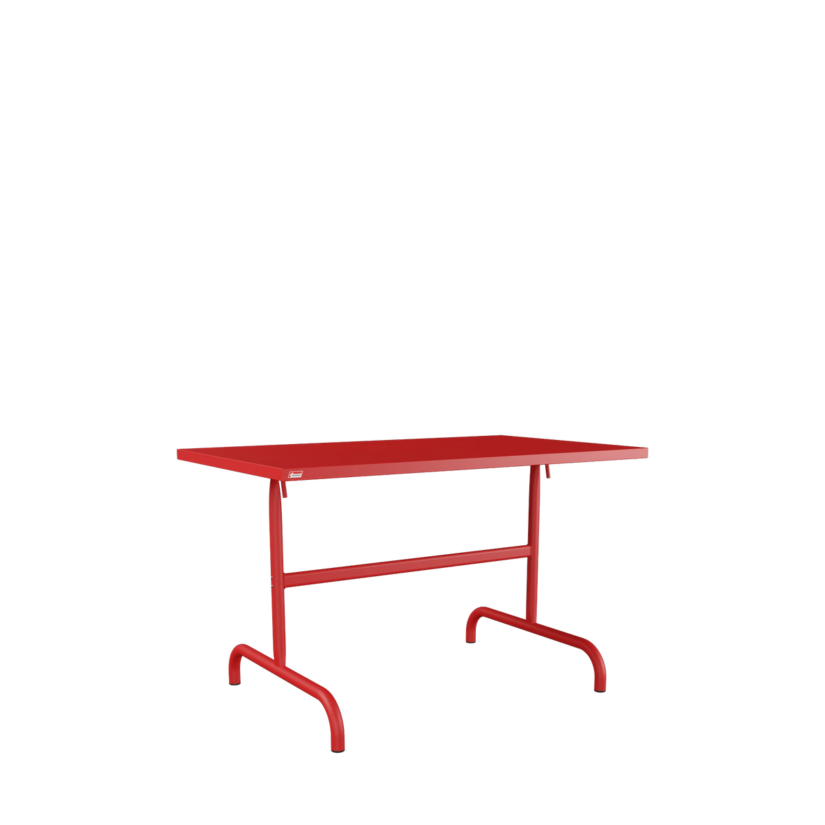 Schaffner Säntis Metalltisch 117x70 beschichtet Rot