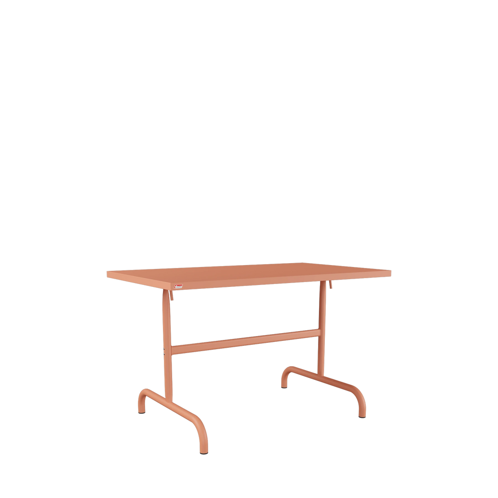 Schaffner Säntis Metalltisch 117x70 beschichtet Terracotta