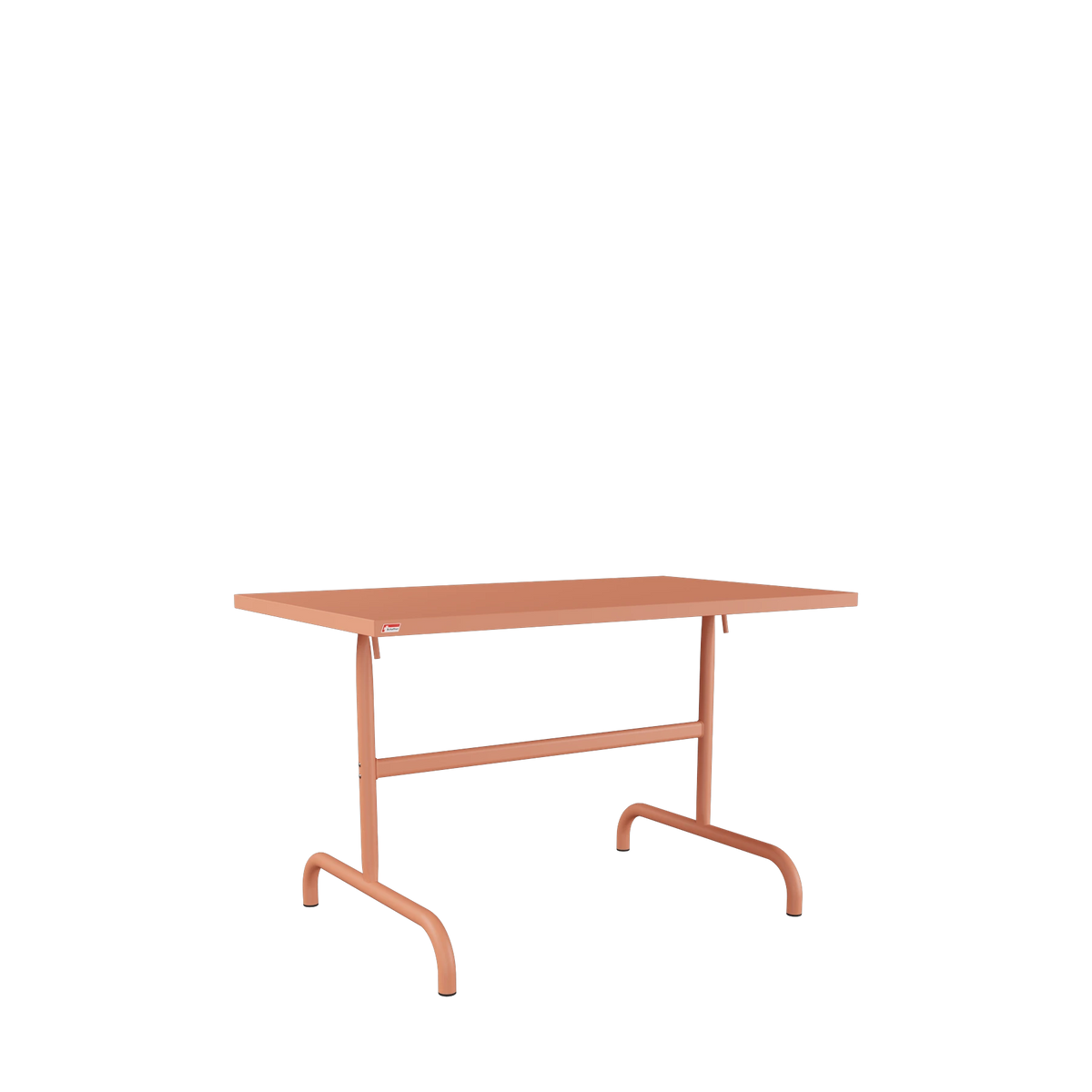 Schaffner Säntis Metalltisch 117x70 beschichtet Terracotta
