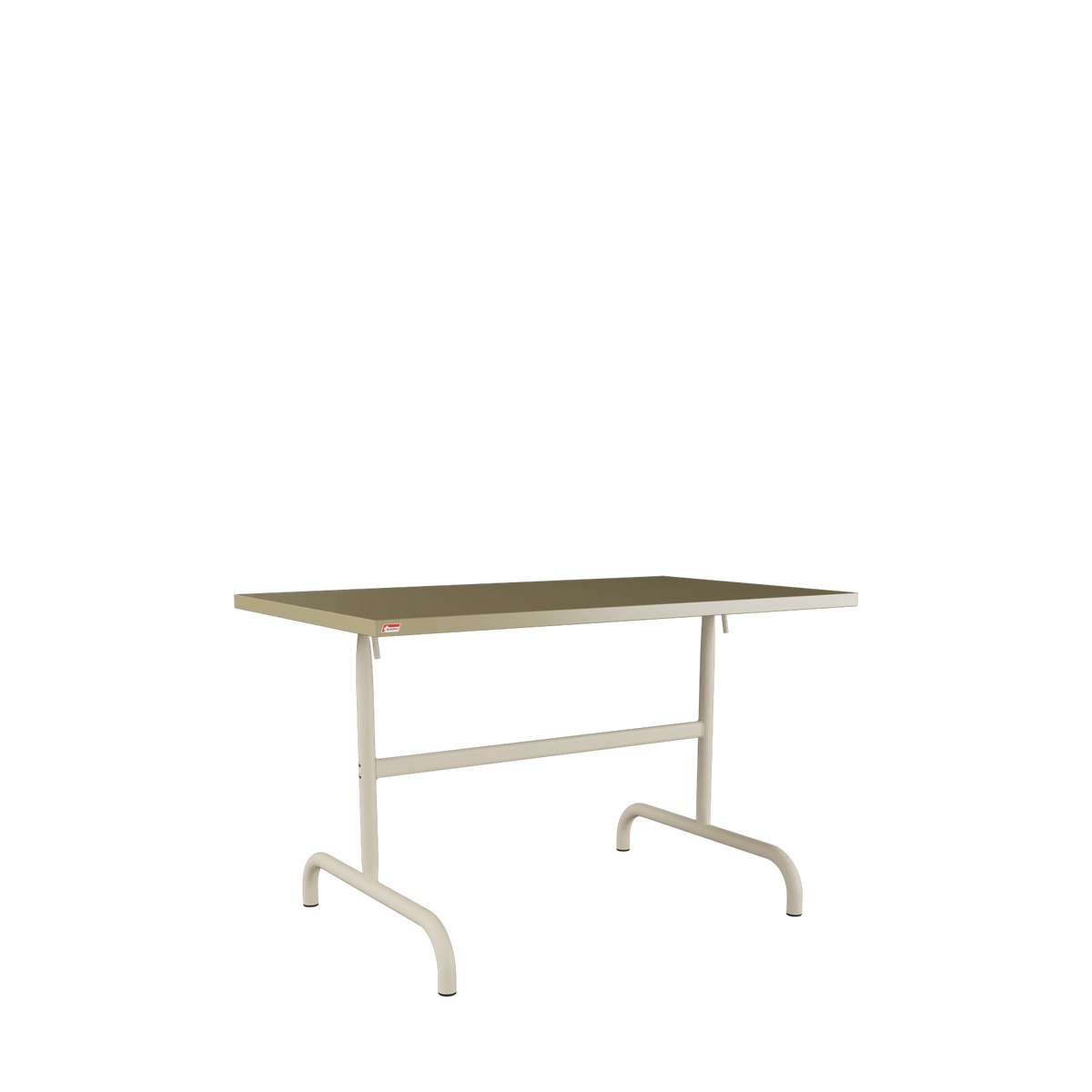 Schaffner Säntis Metalltisch 117x70 beschichtet Champagner