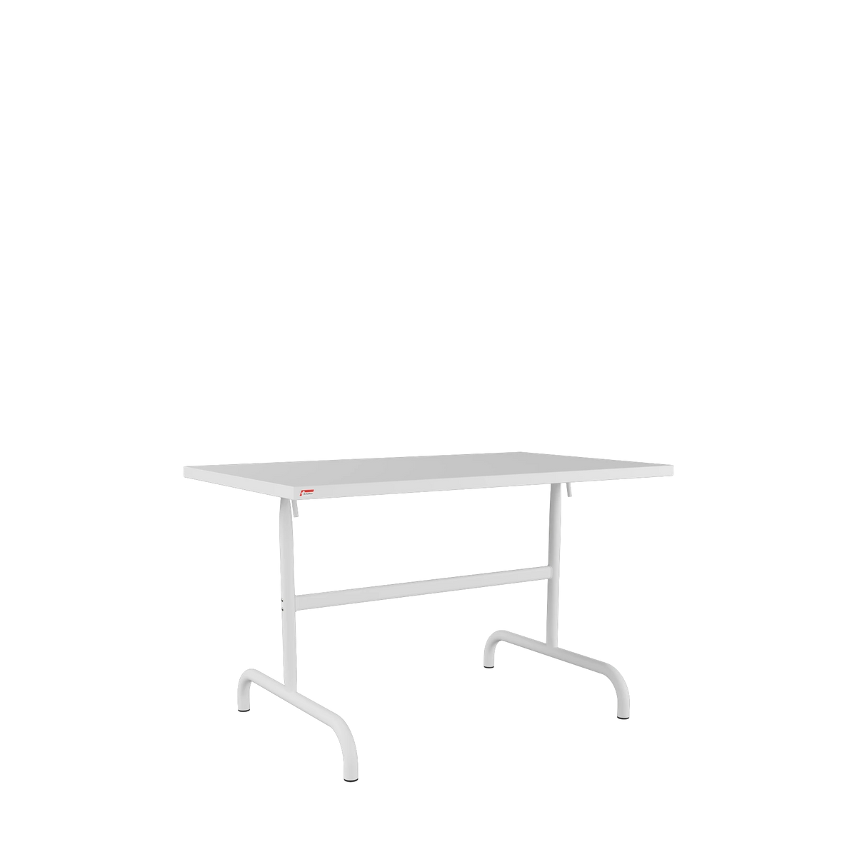Schaffner Säntis Metalltisch 117x70 beschichtet Weiss