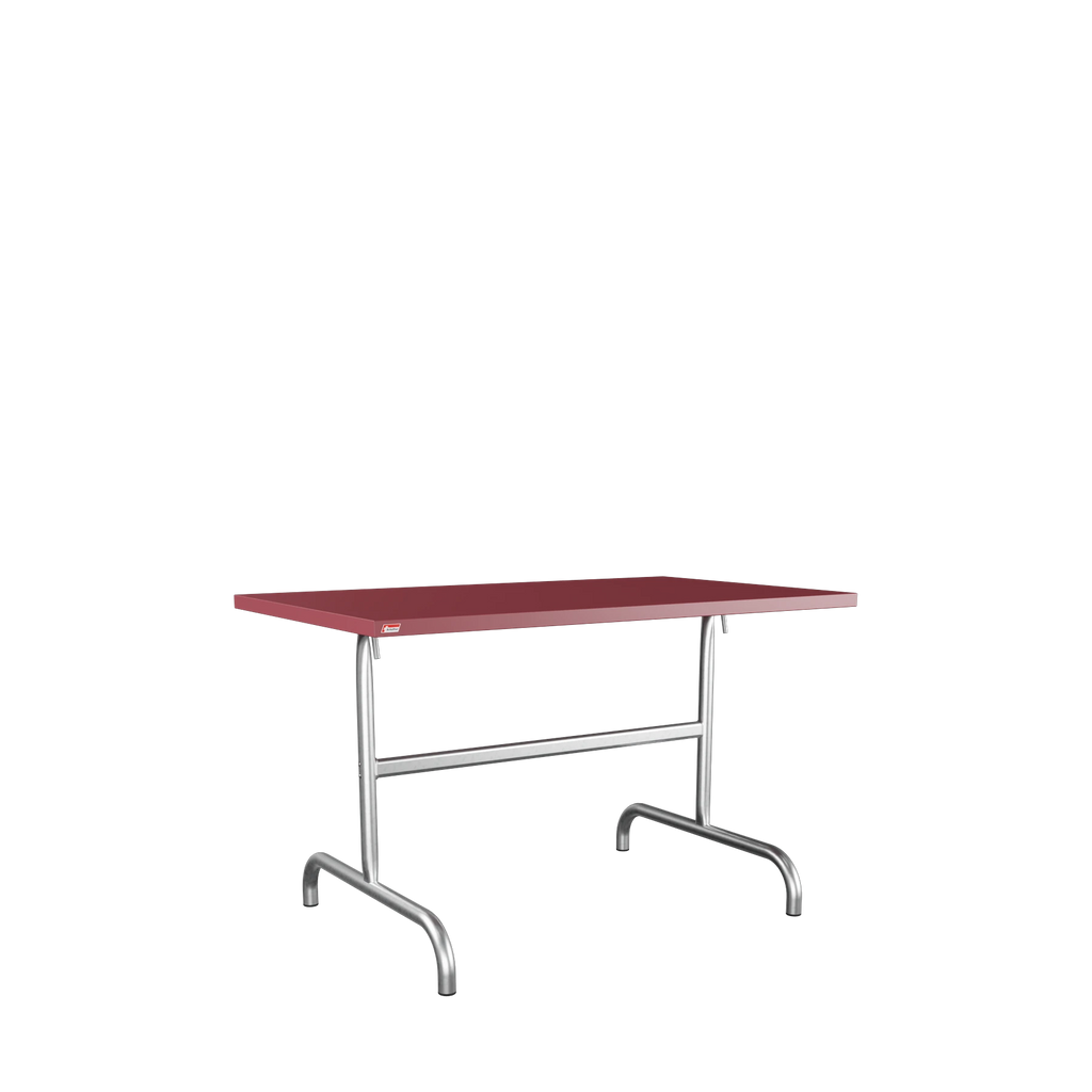 Schaffner Säntis Metalltisch 117x70 feuerverzinkt Bordeaux