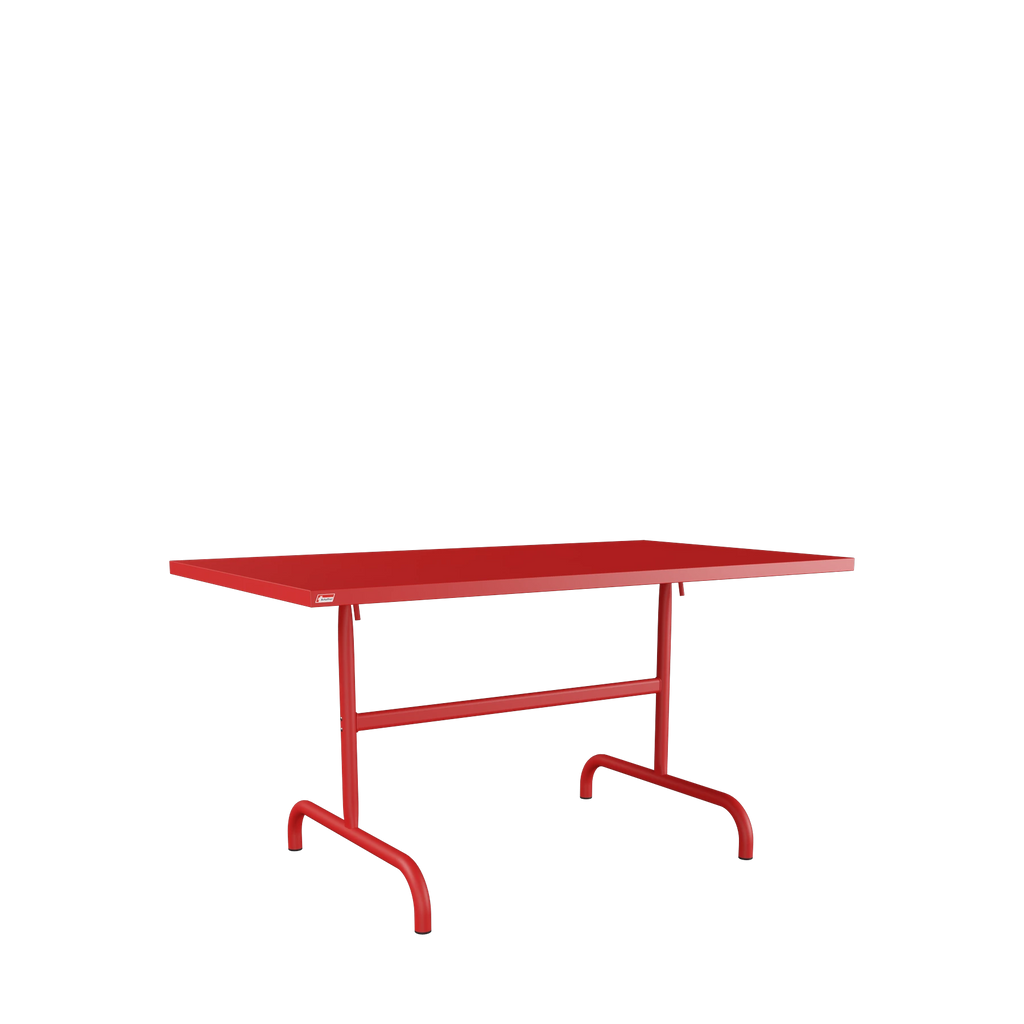 Schaffner Säntis Metalltisch 140x80 beschichtet Rot