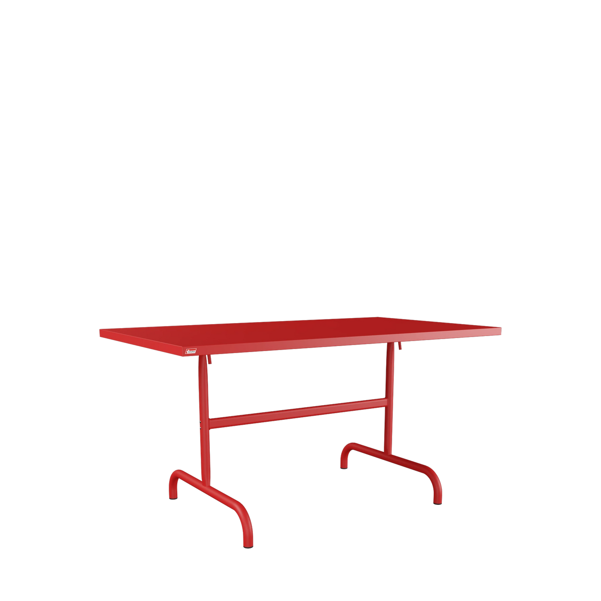 Schaffner Säntis Metalltisch 140x80 beschichtet Rot